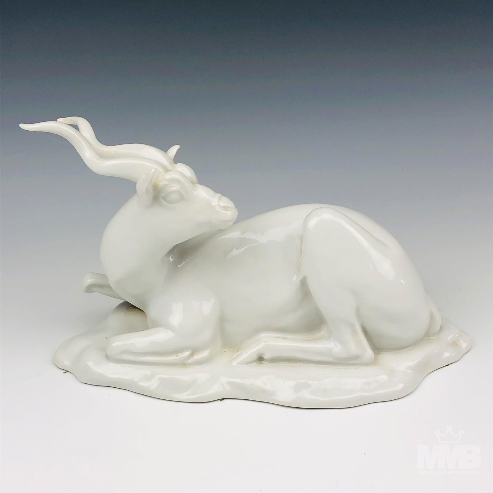 Suisse Langenthal Porcelain Gazelle Sculpture (1 of 5)