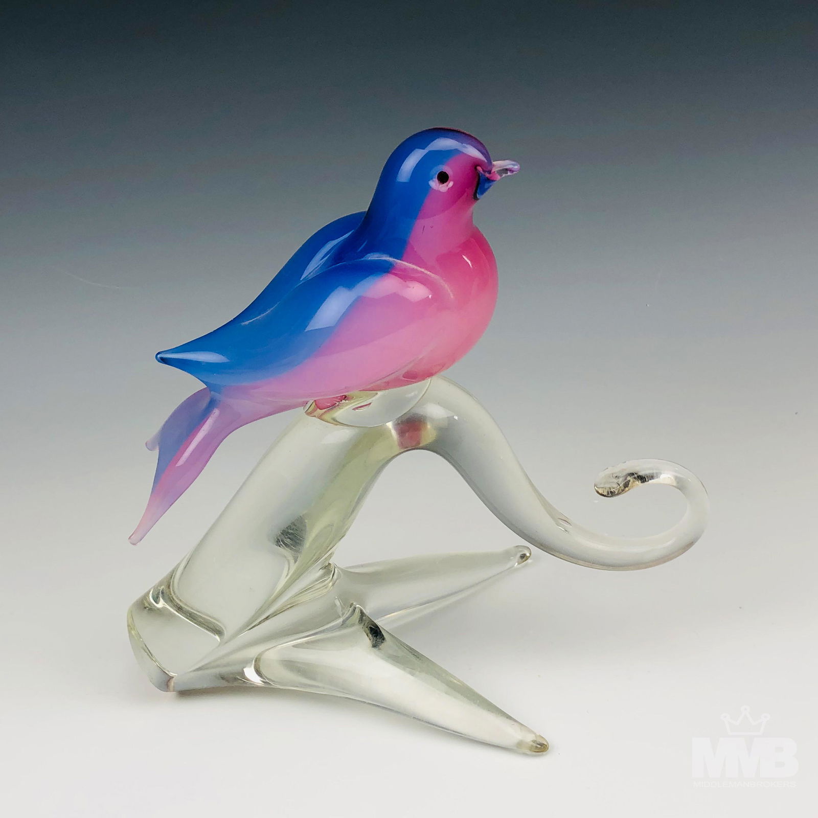 Murano Mid Century Art Glass Bird Sculpture SIGNED (1 of 4)