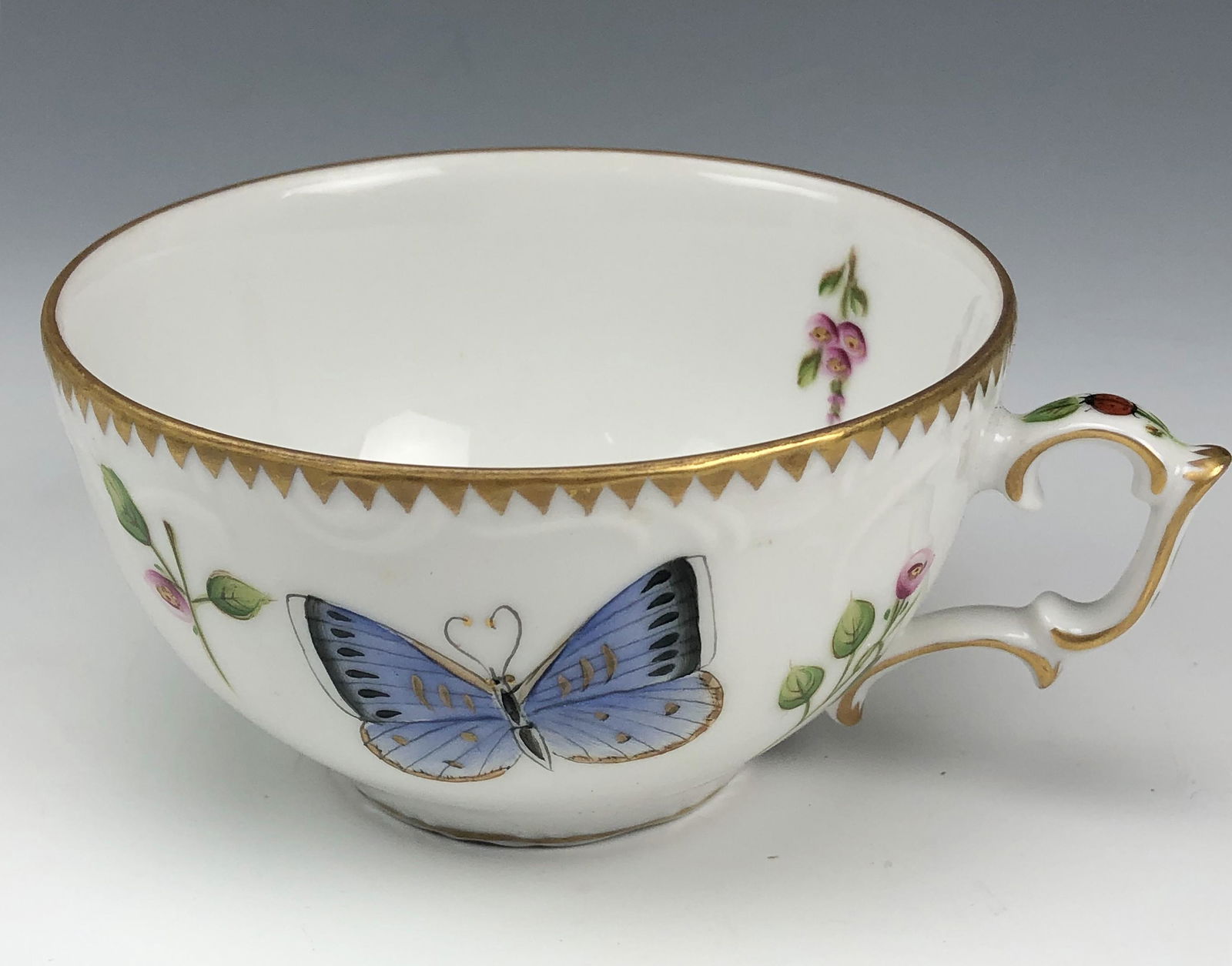 Anna Weatherley Painted Moth Flower Porcelain Cup (1 of 4)