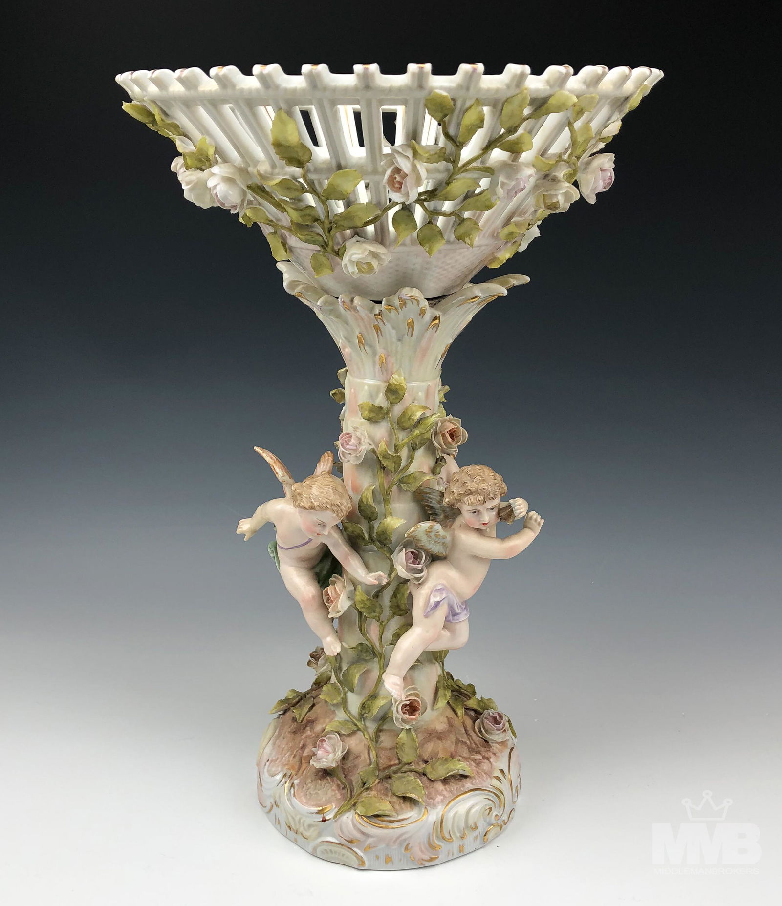Von Schierholz German Porcelain Cherub Compote (1 of 10)