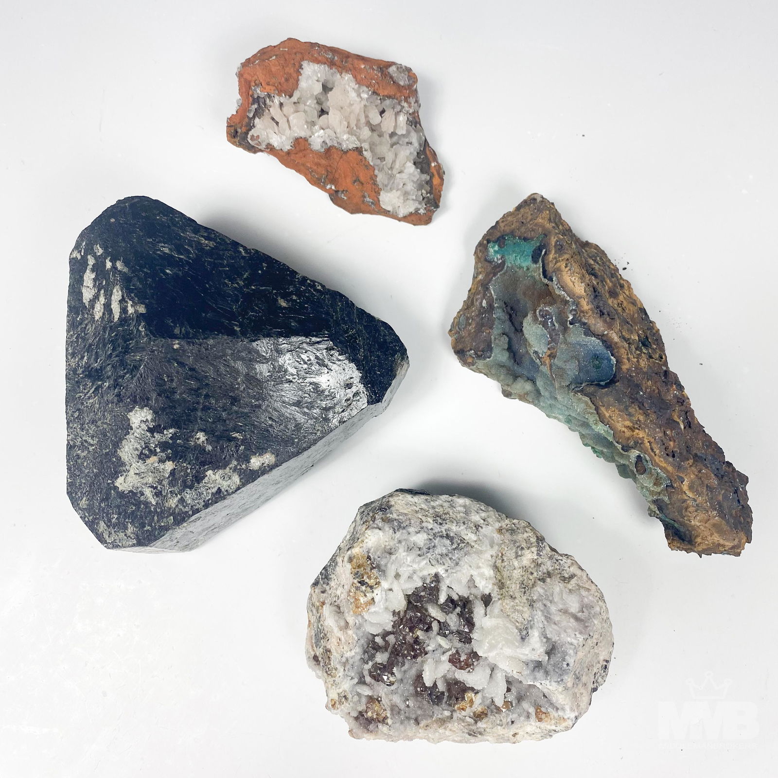 Natural Mineral Crystal Specimen Stone Lot Of 4 (1 of 5)