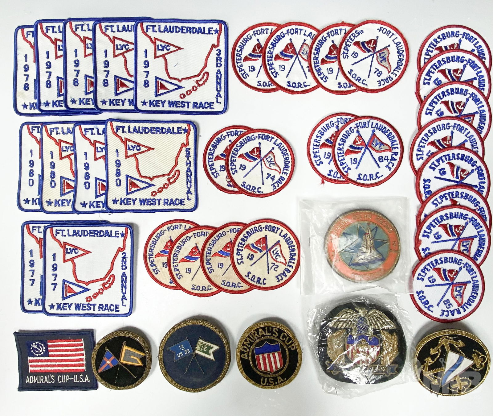 Lot of 38 Assorted Sailing Racing Patches & Pins (1 of 7)