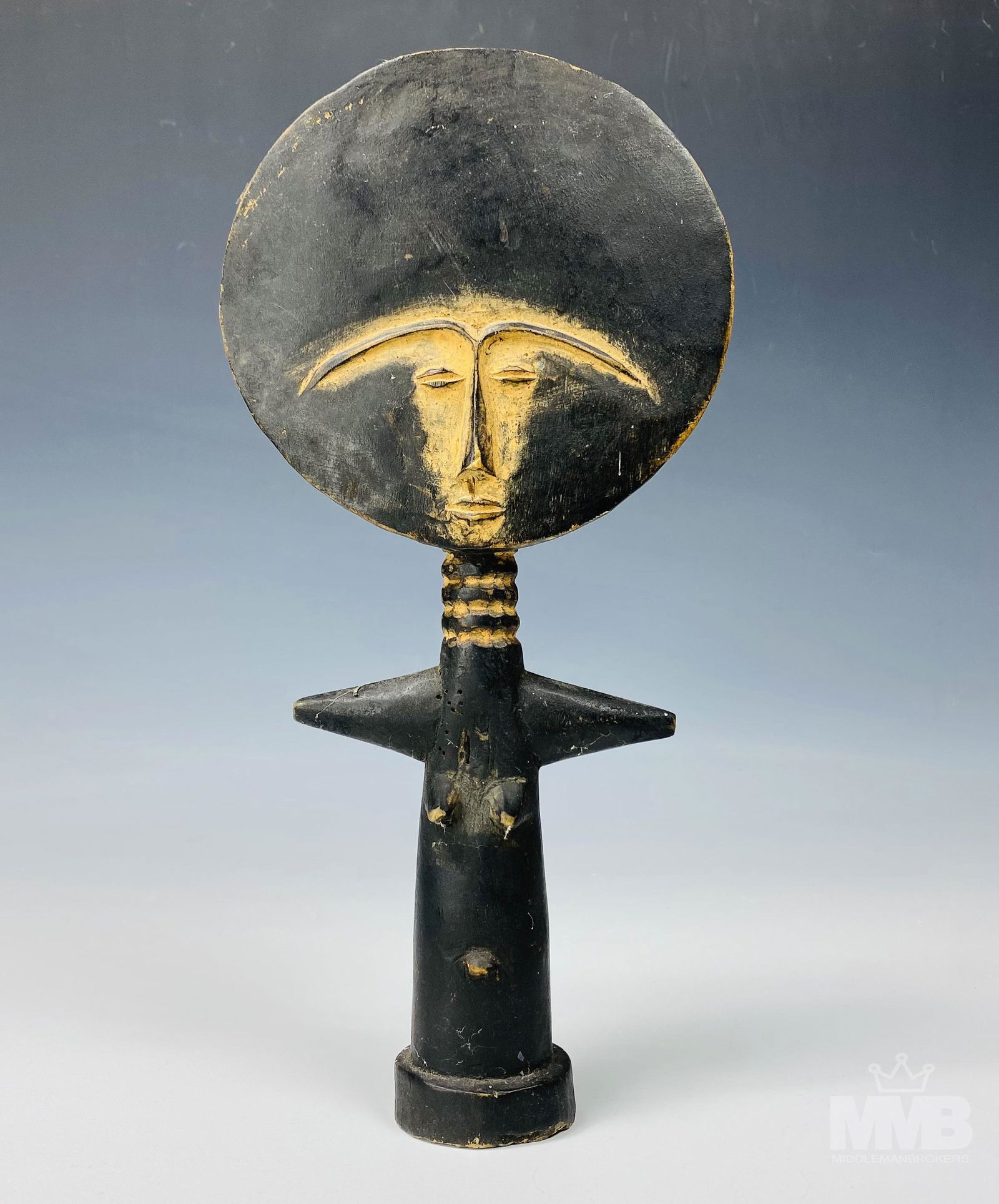 Akua'ba Ashanti African Carved Wood Fertility Doll (1 of 5)