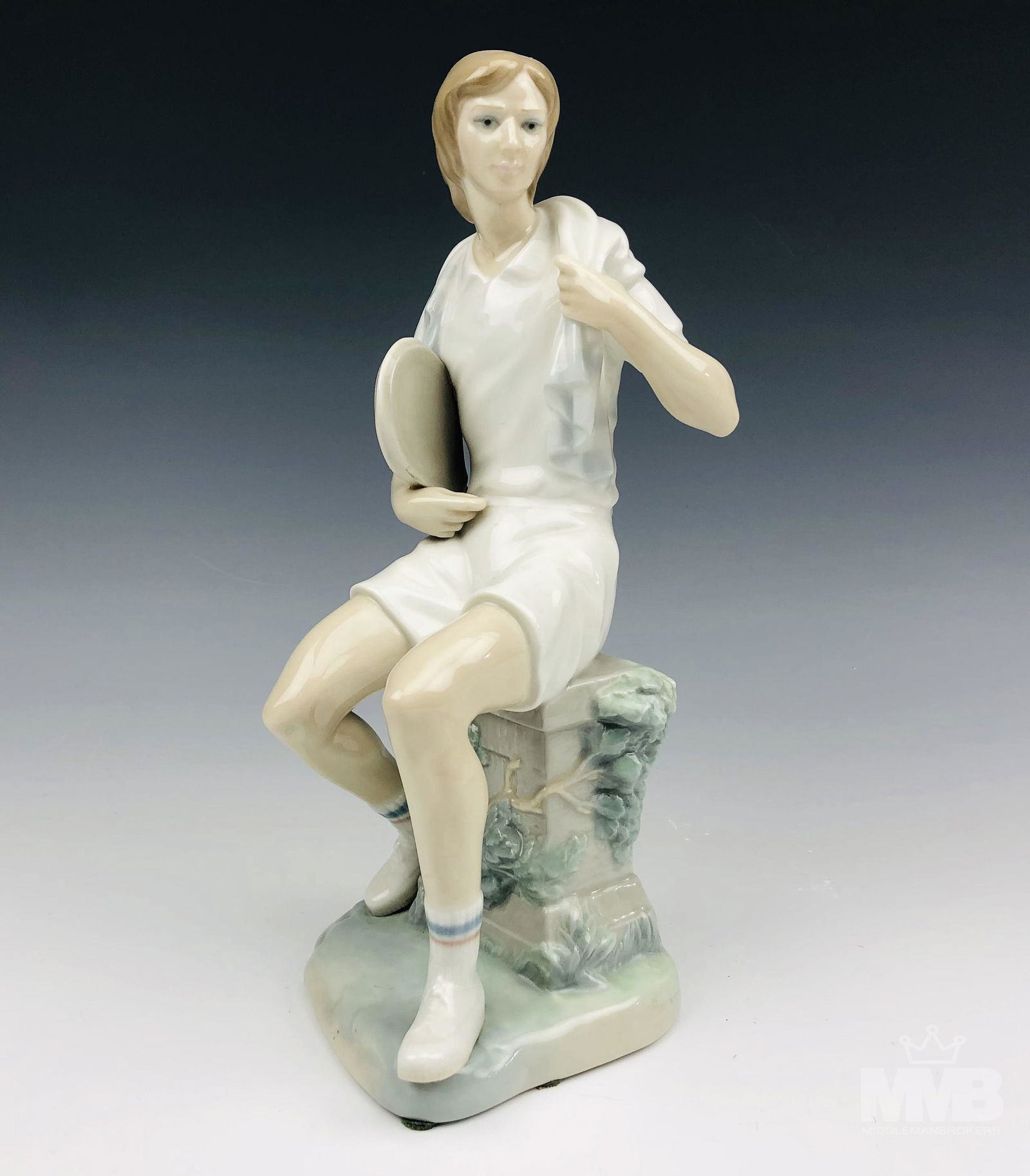 Lladro Tennis Player Boy # 4894 Porcelain Figurine (1 of 3)