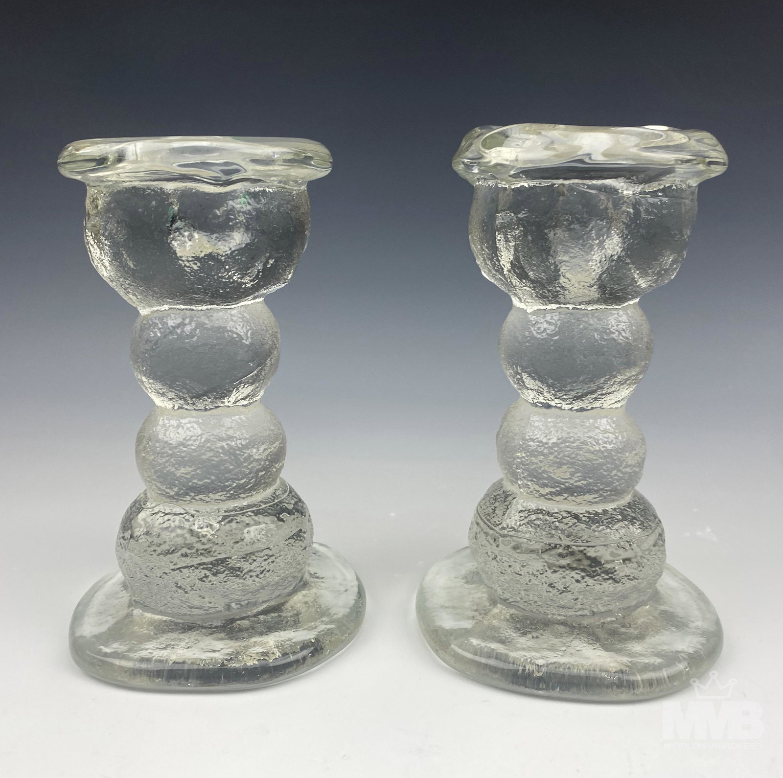 Pertti Santalahti for Humppila Glass Candleholders (1 of 6)