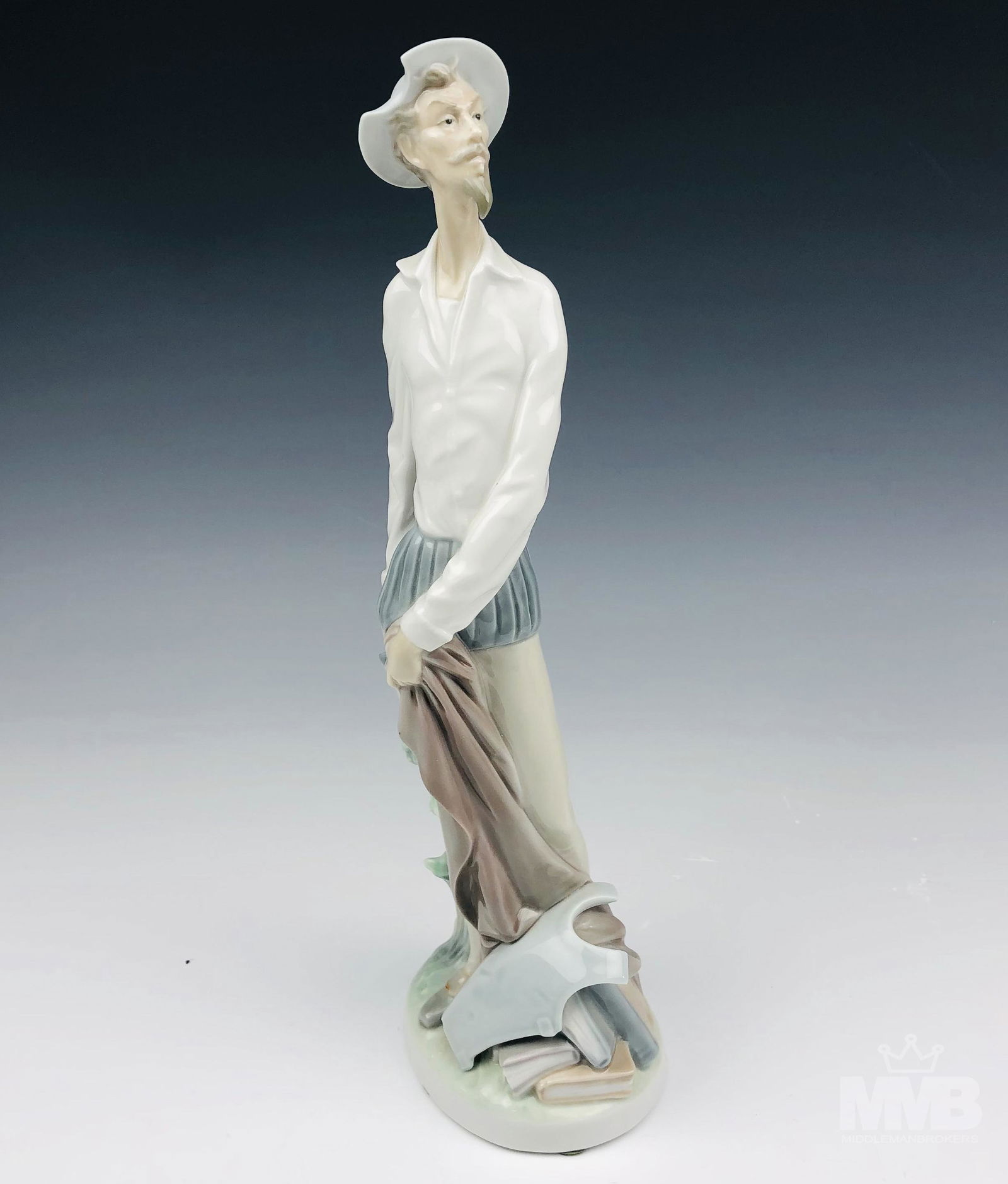 Lladro Quixote Standing # 4854 Porcelain Figurine (1 of 7)