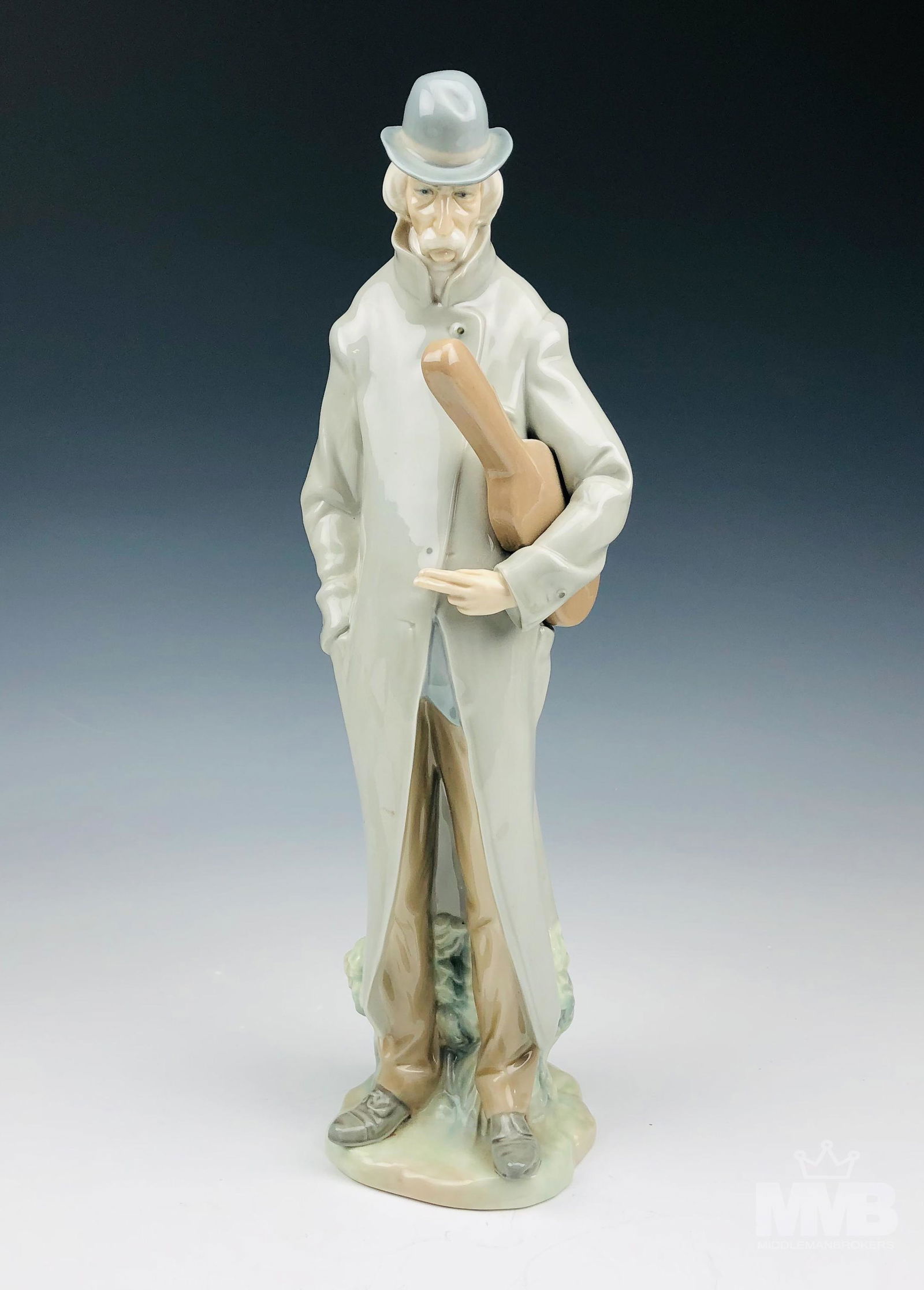 Lladro Spain Porcelain Old Man w/ Violin Figurine (1 of 5)