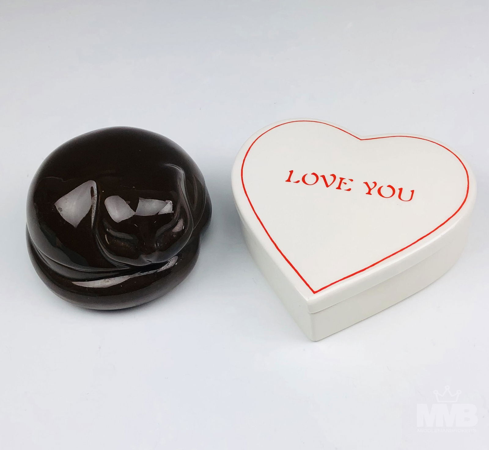 Tiffany Co Cat & Heart Trinket Jewelry Ring Boxes (1 of 6)