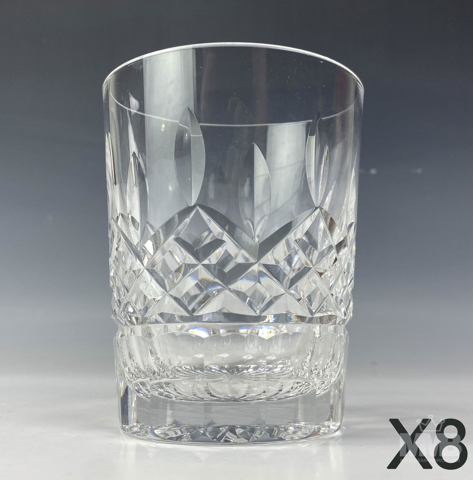 8 Waterford Crystal Lismore Old Fashioned Glasses (1 of 5)