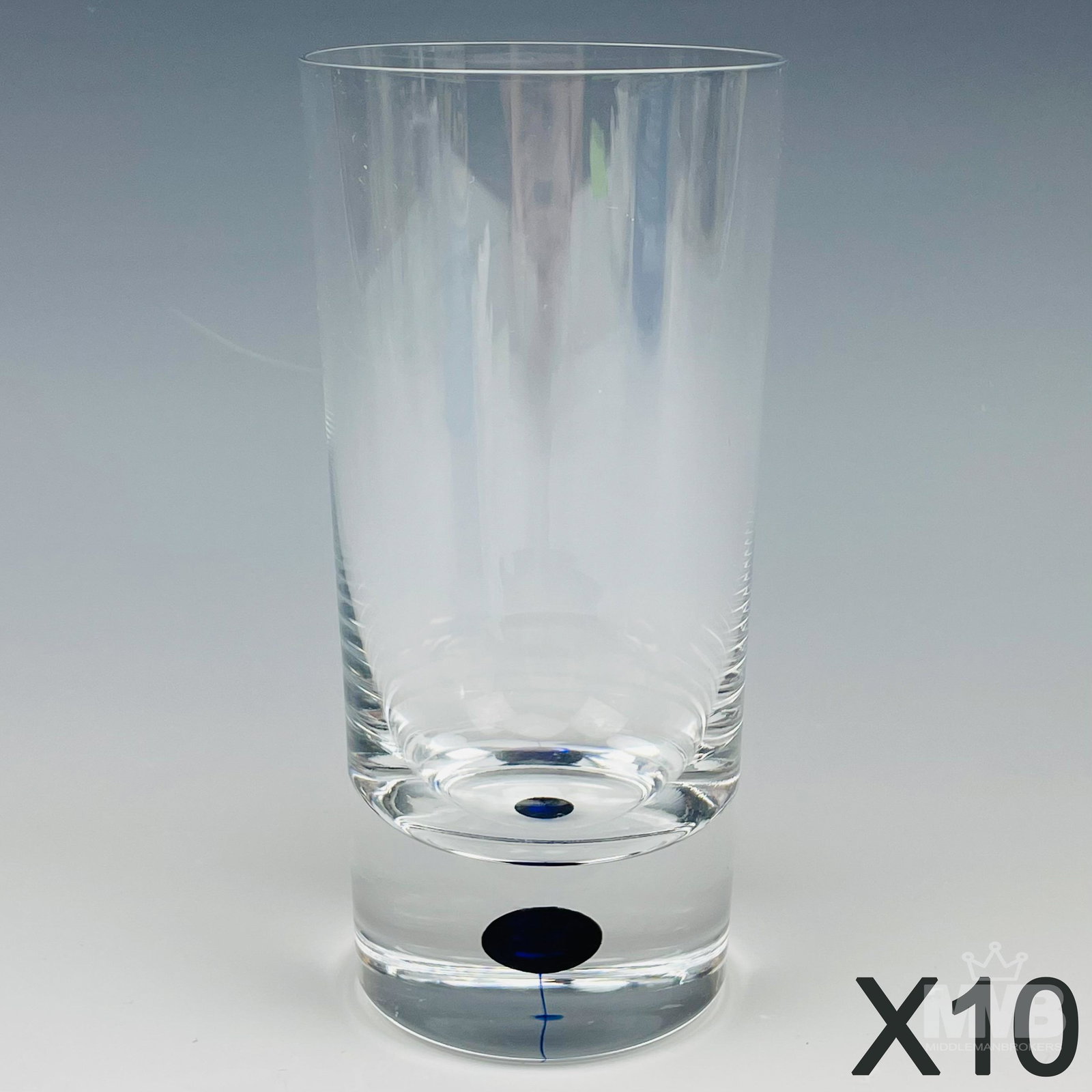 10 Orrefors Crystal Intermezzo Blue Flat Tumblers (1 of 5)