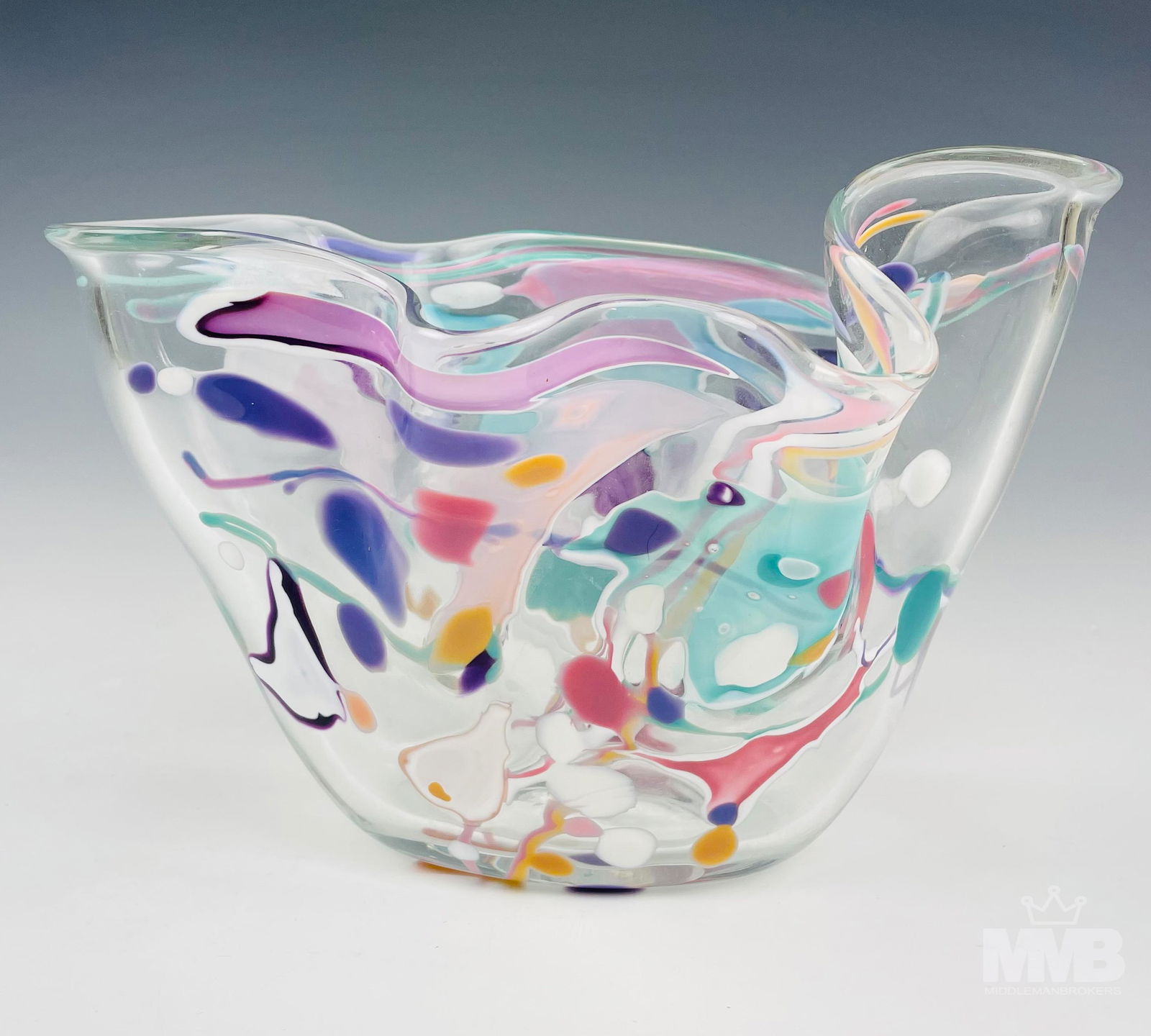 Stephan Nelson Freeform Studio Art Glass 8" Vase (1 of 5)