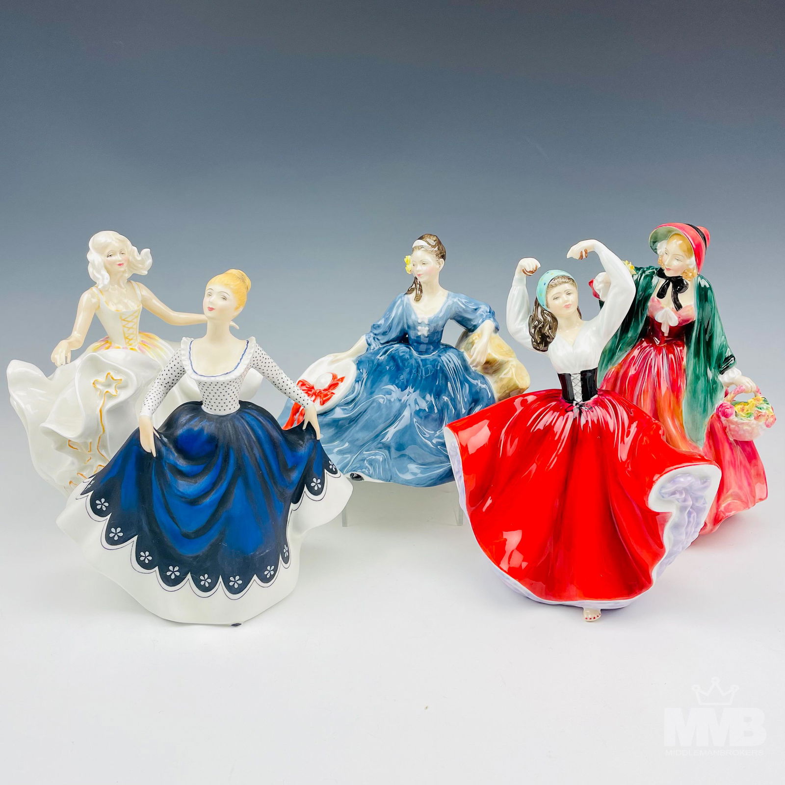 Estate Collection Royal Doulton Figurine LOT of 5 (1 of 11)