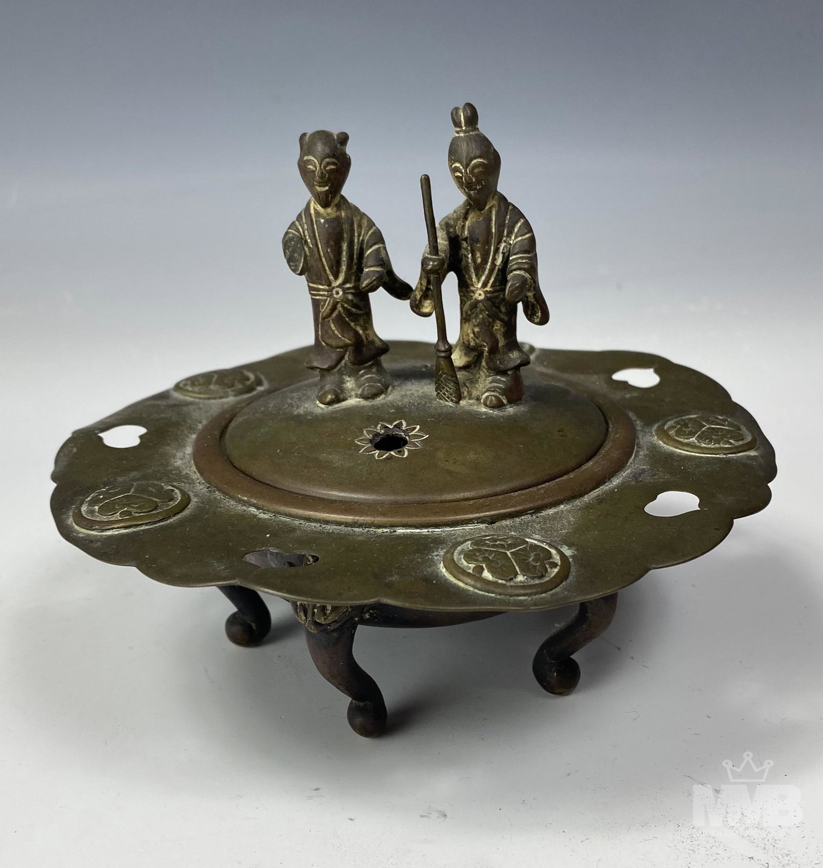 Chinese Bronze Figural Incense Burner Censor (1 of 6)