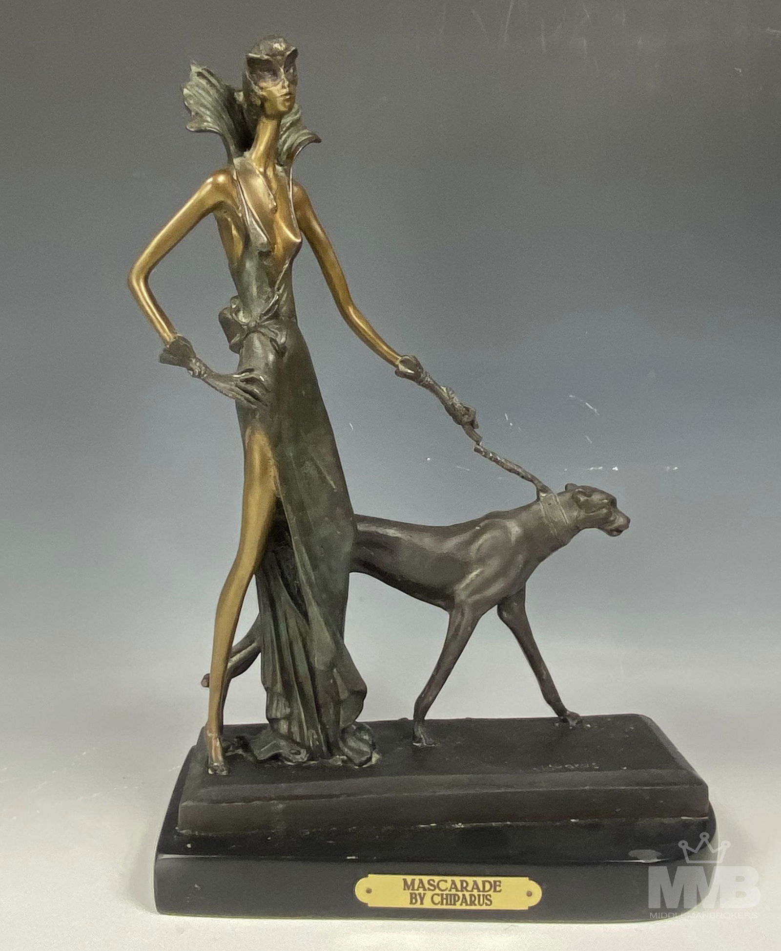 Bronze Figural Sculpture after Demetre H. Chiparus (1 of 6)