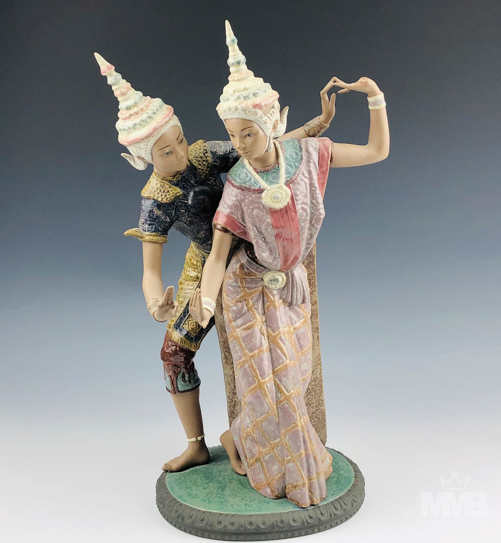 Lladro Thailandia 2058 Porcelain Dancers Figurine (1 of 7)