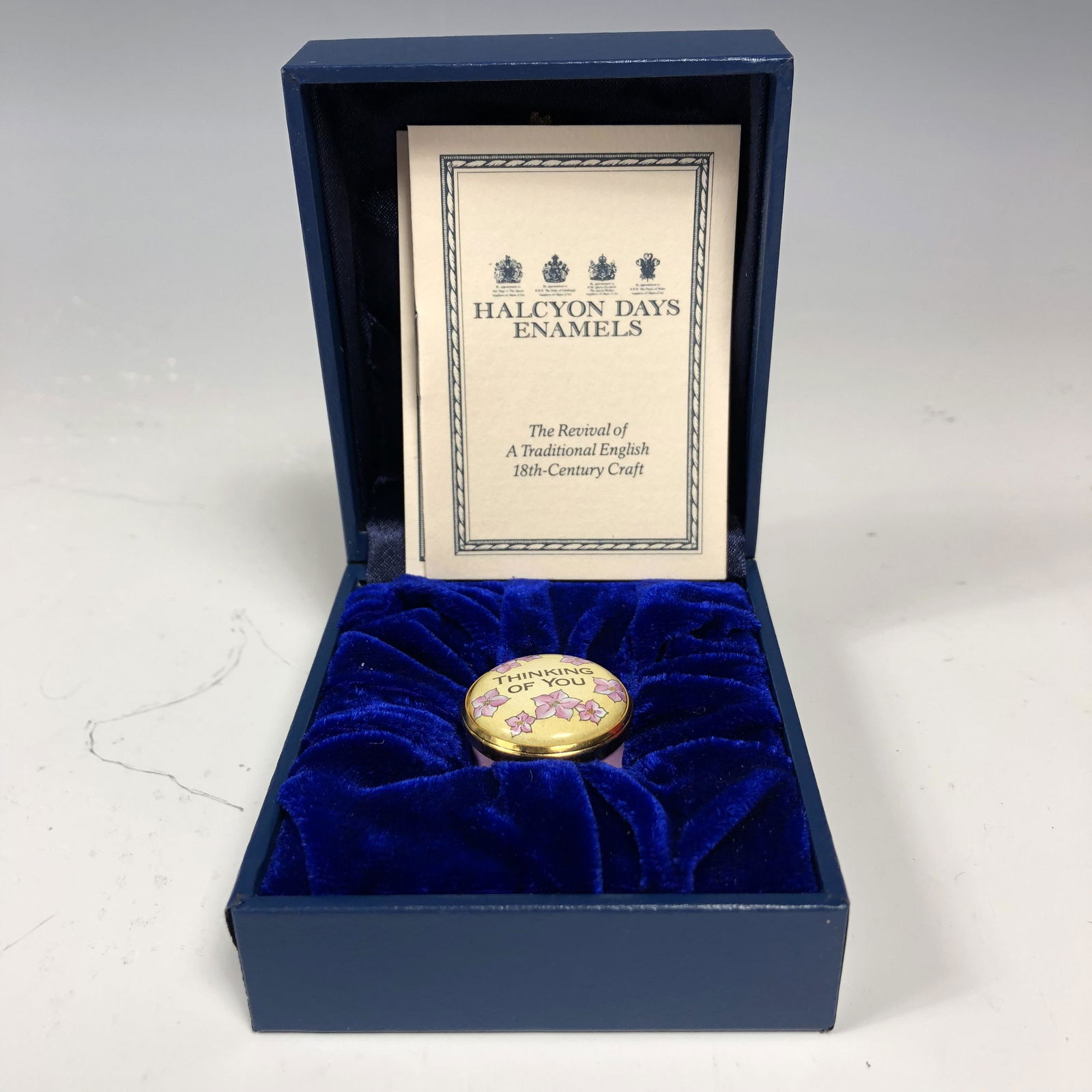 Halcyon Days Enamel Floral Trinket Storage Box (1 of 3)