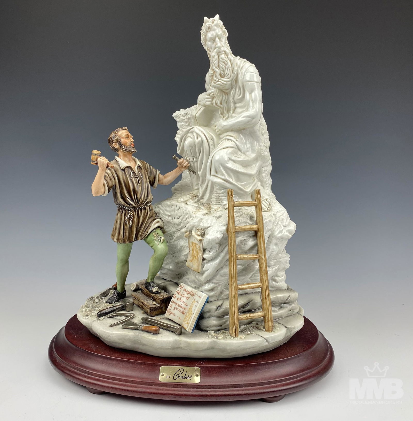 Cortese Moses by Michelangelo Porcelain Figurine (1 of 8)