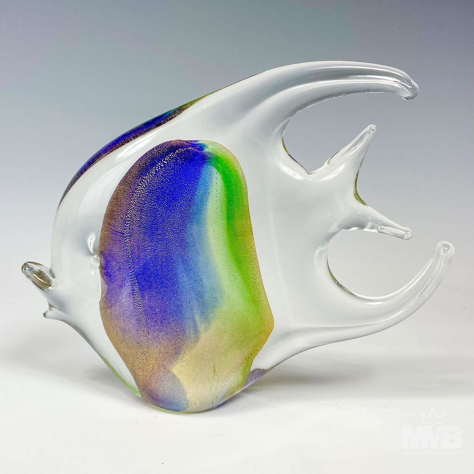 Murano Mid Century Art Glass Angel Fish Sculpture (1 of 6)