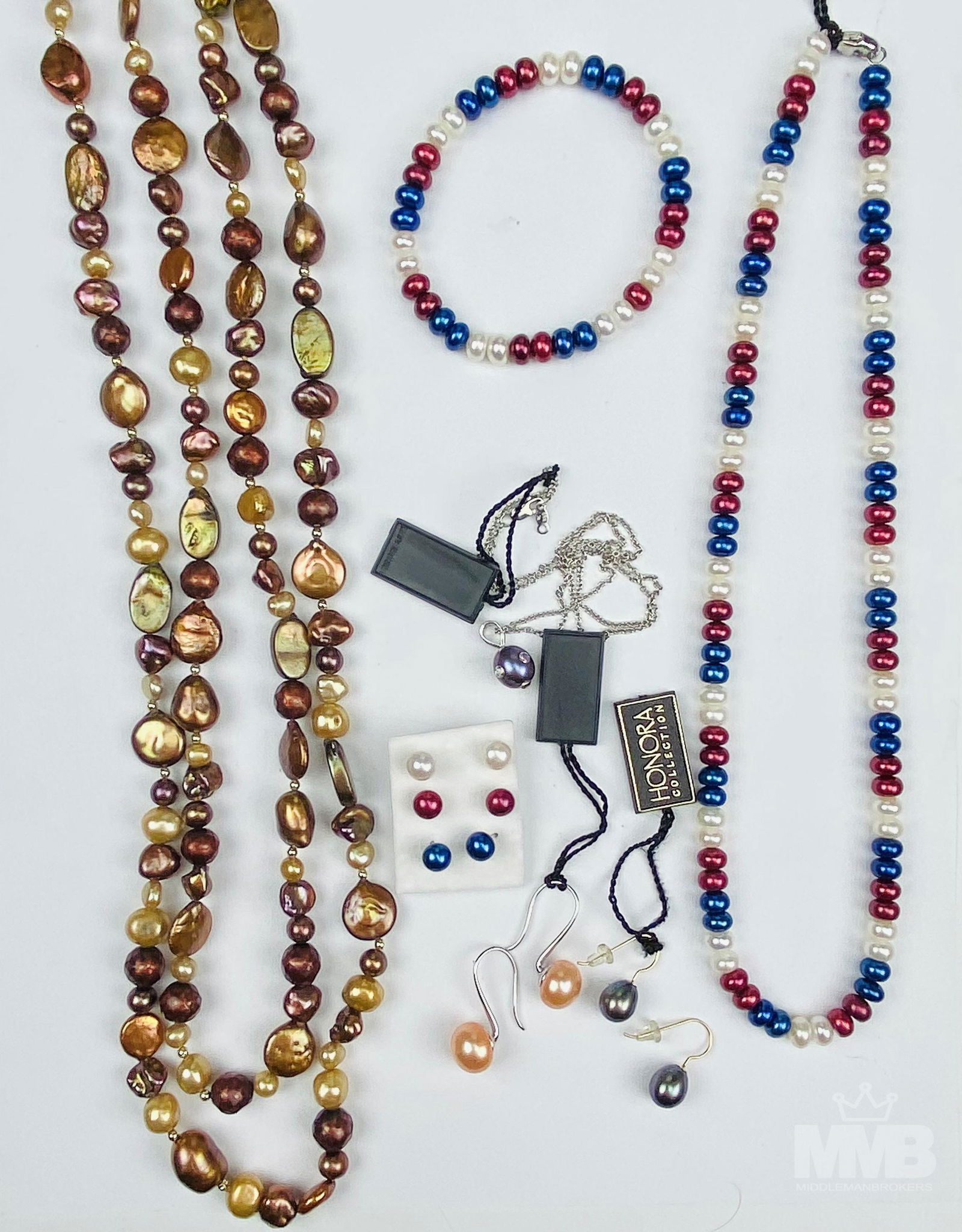 Honora Freshwater Pearl Necklaces & Earrings Lot (1 of 5)