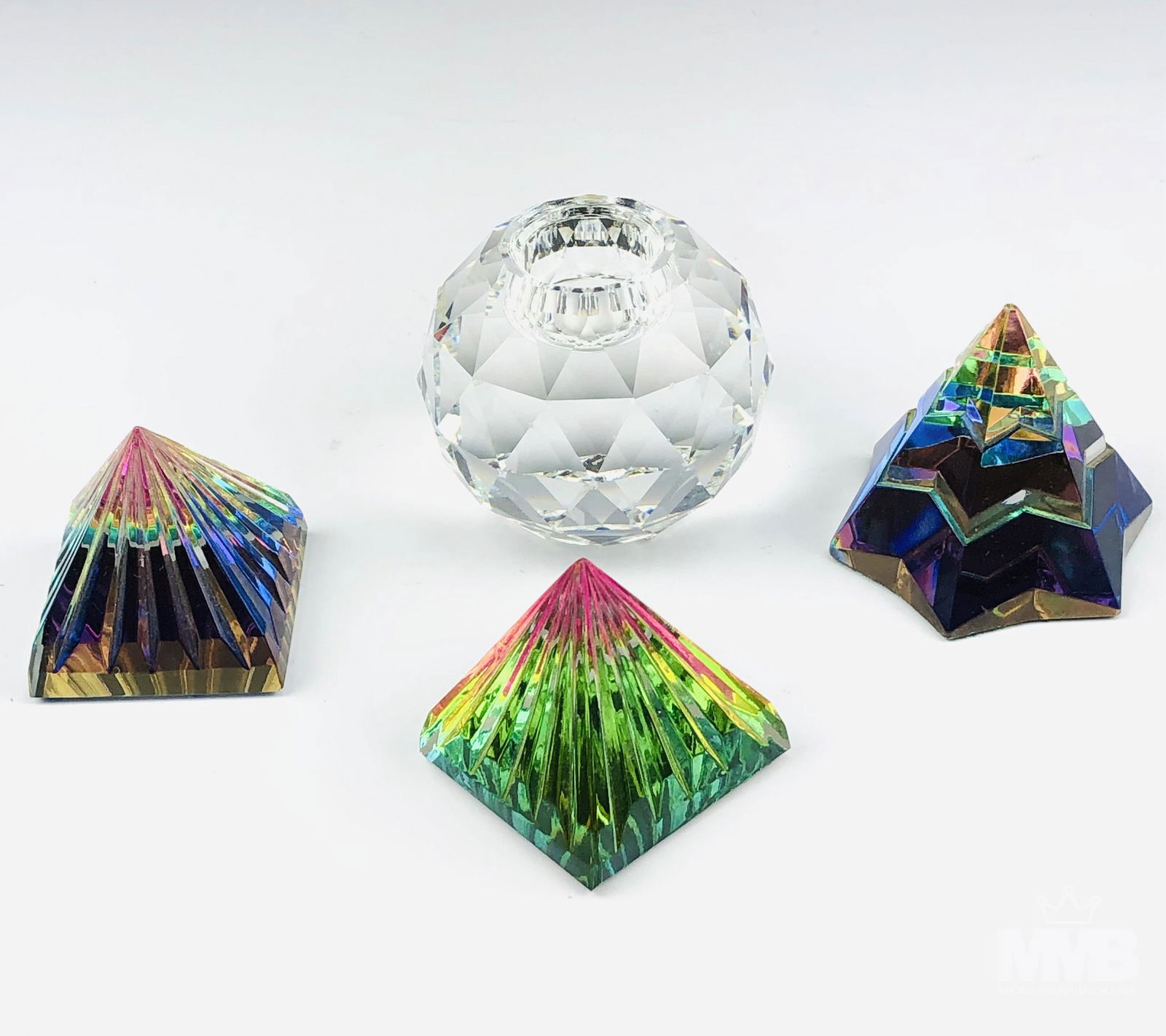 Iris Arc Rainbow Pyramid & Swarovski Candleholder (1 of 7)