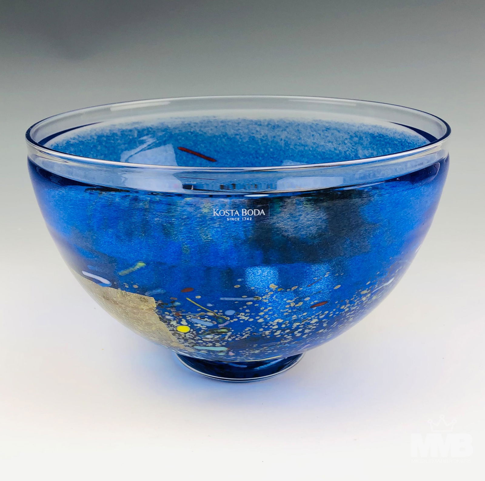 Kosta Boda Bertil Vallien Satellite Art Glass Bowl (1 of 4)