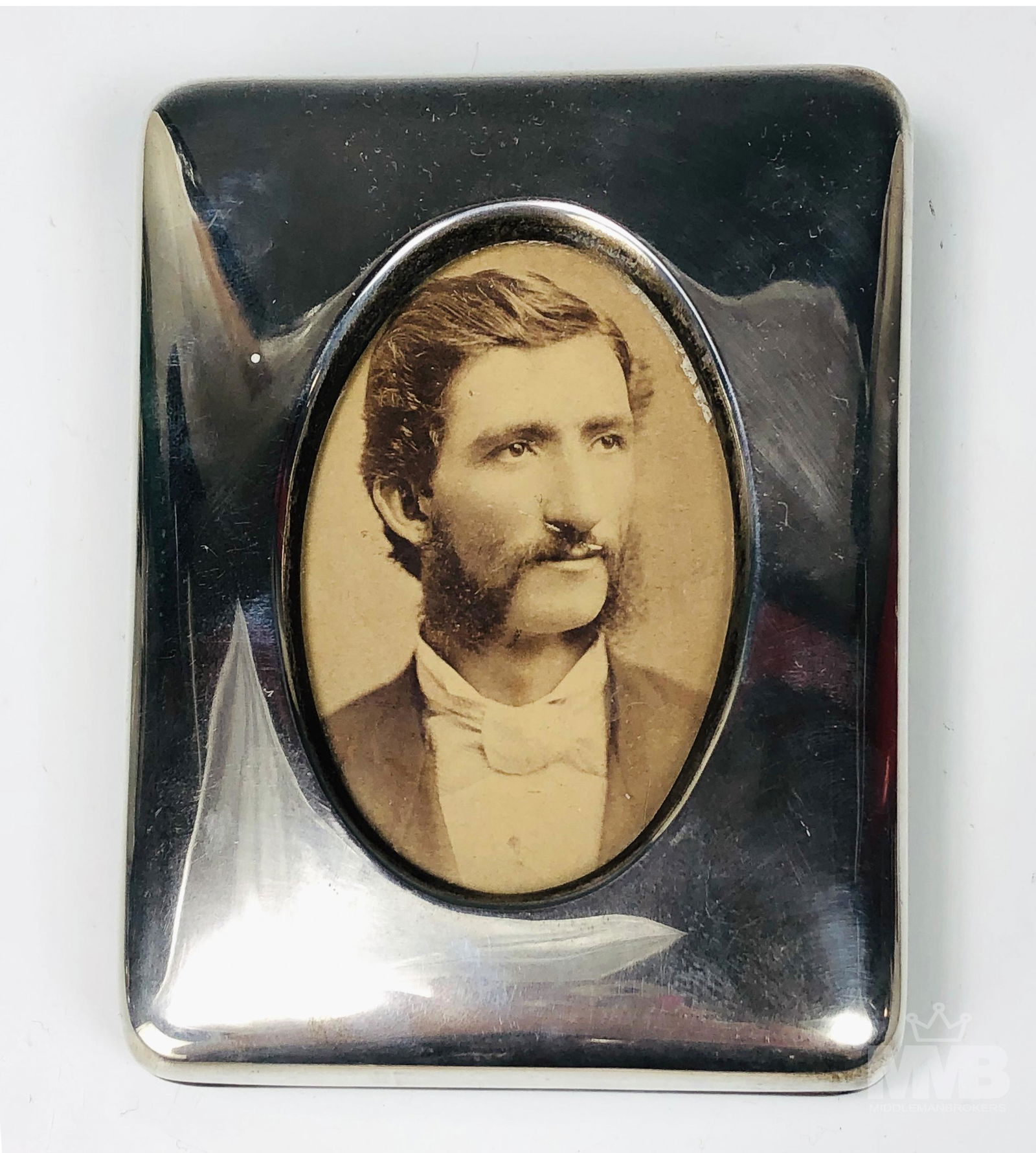 Mexican Sterling Silver & Wood Picture Frame (1 of 4)