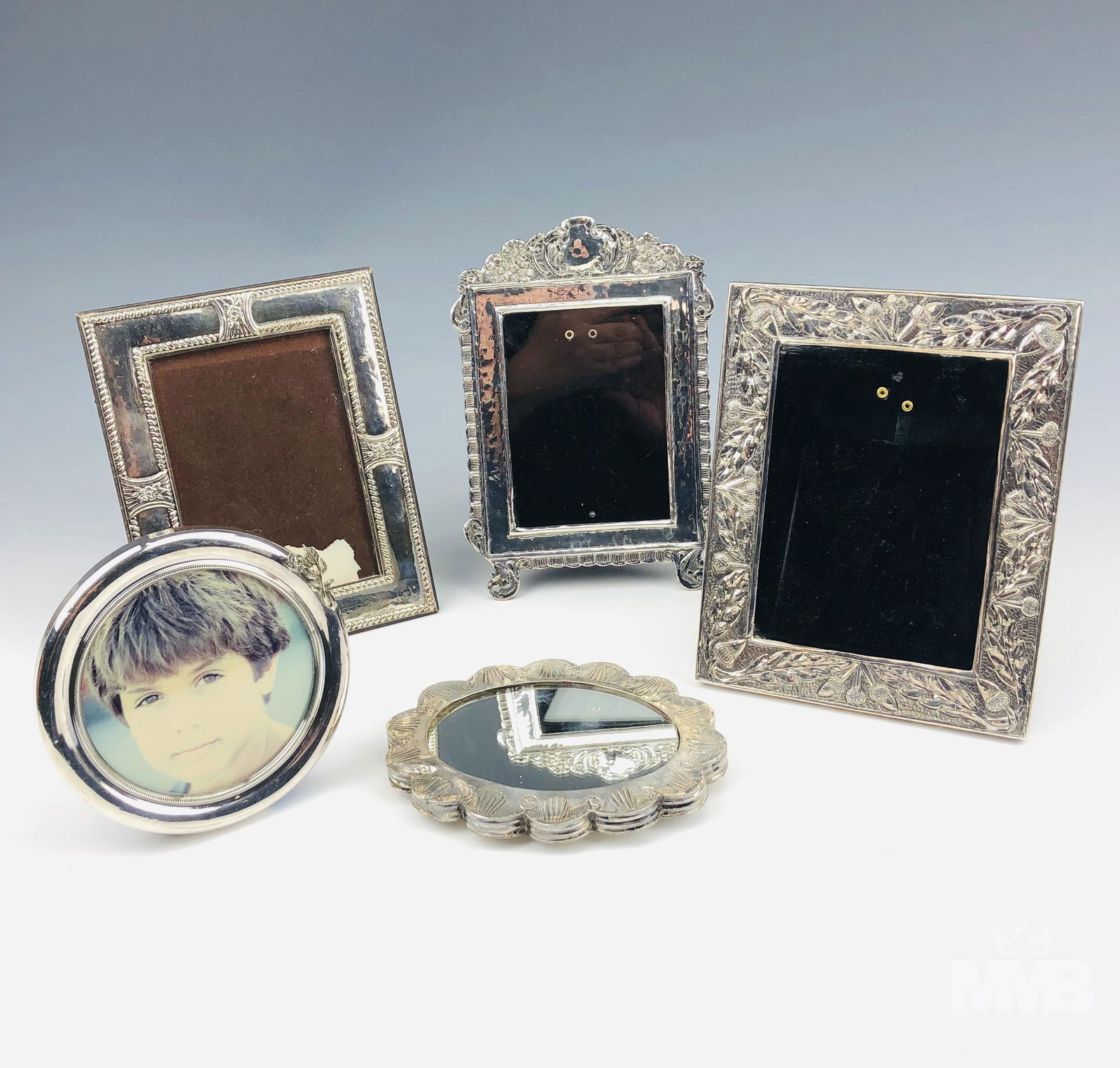 5 Sterling Silver Photo Photograph Picture Frames (1 of 13)