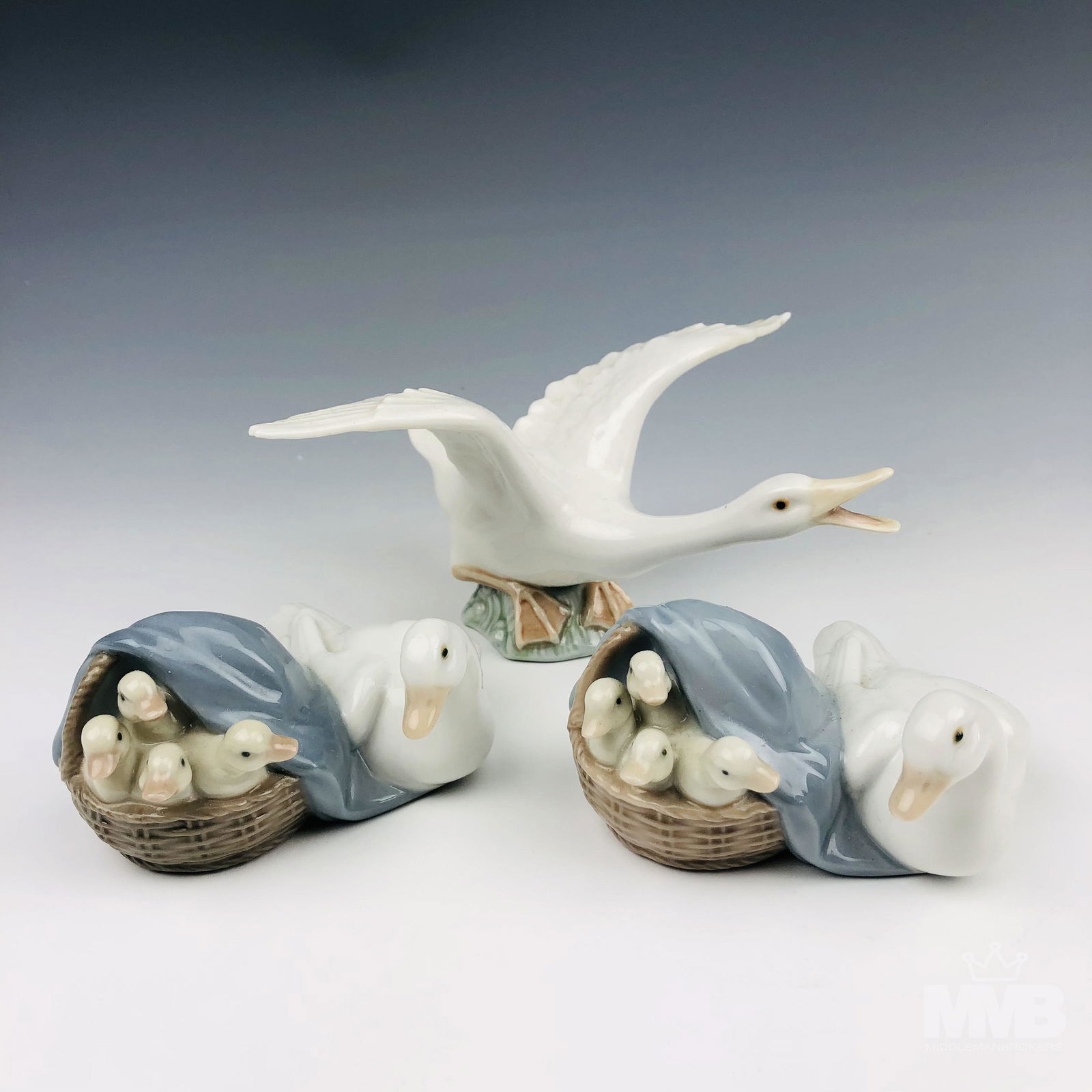 Estate Lot 3 Lladro Duck Bird Porcelain Figurines (1 of 6)