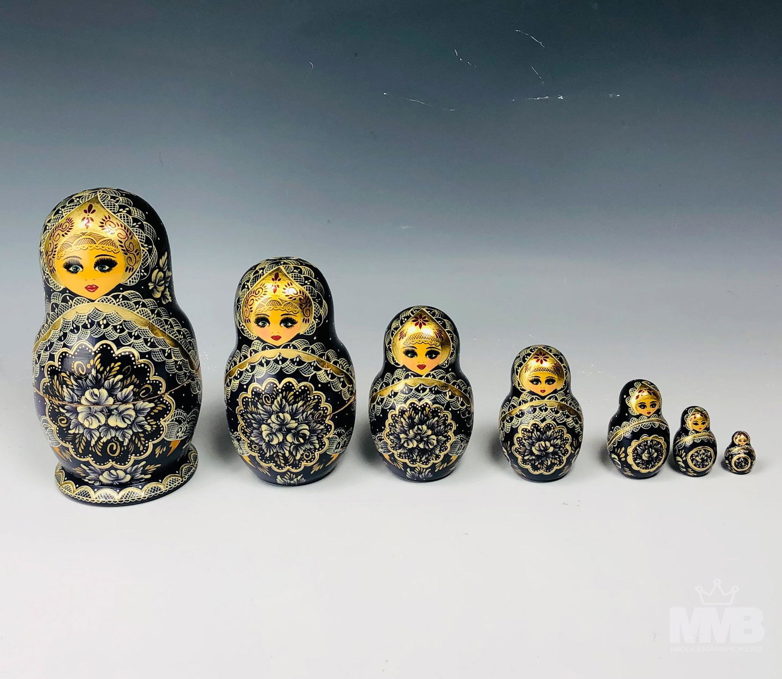 7pc Russian Folklore Fairytale Nesting Wood Doll (1 of 4)