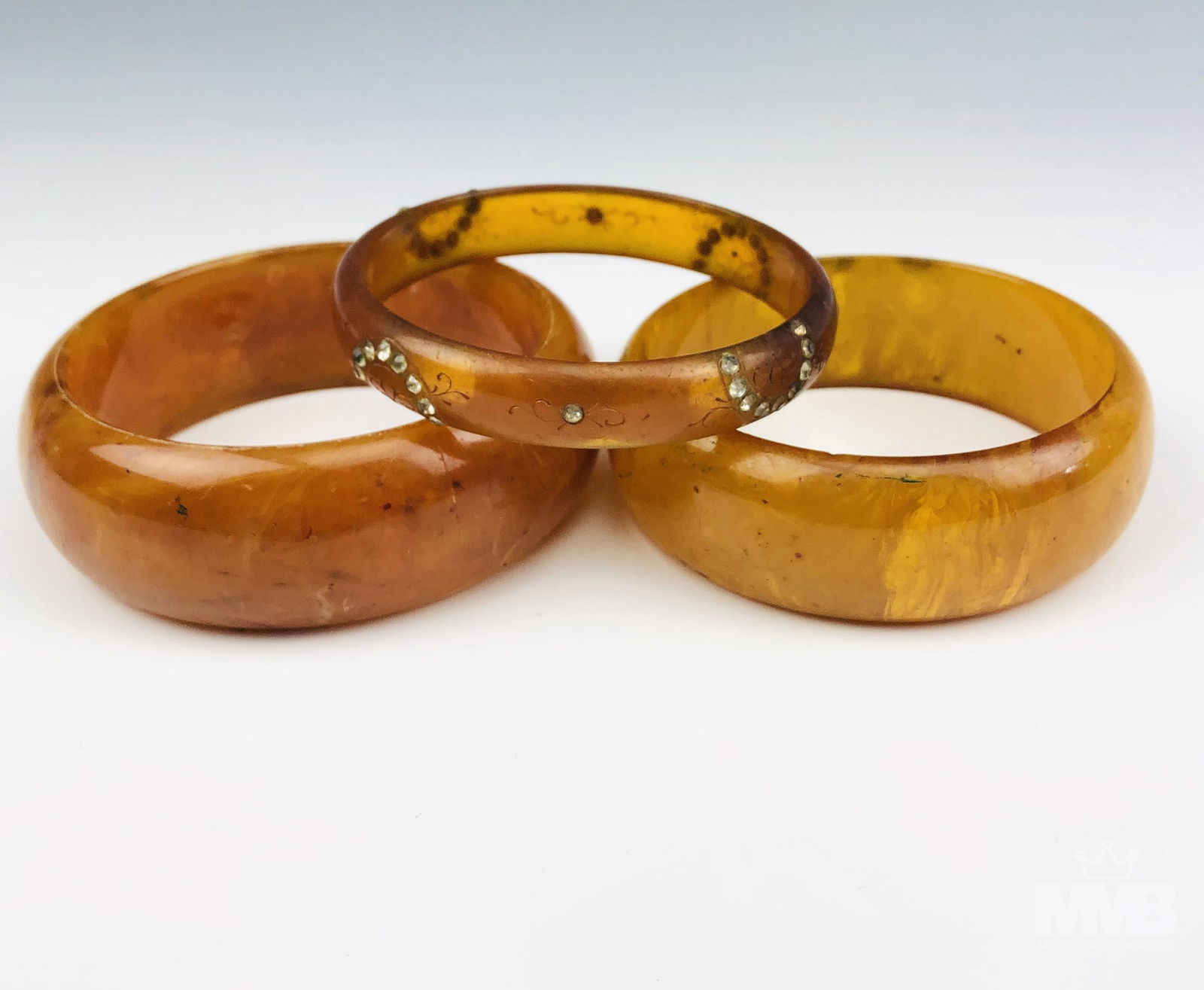 Lot 3 Plastic Lucite Acrylic Bangle Bracelets (1 of 6)