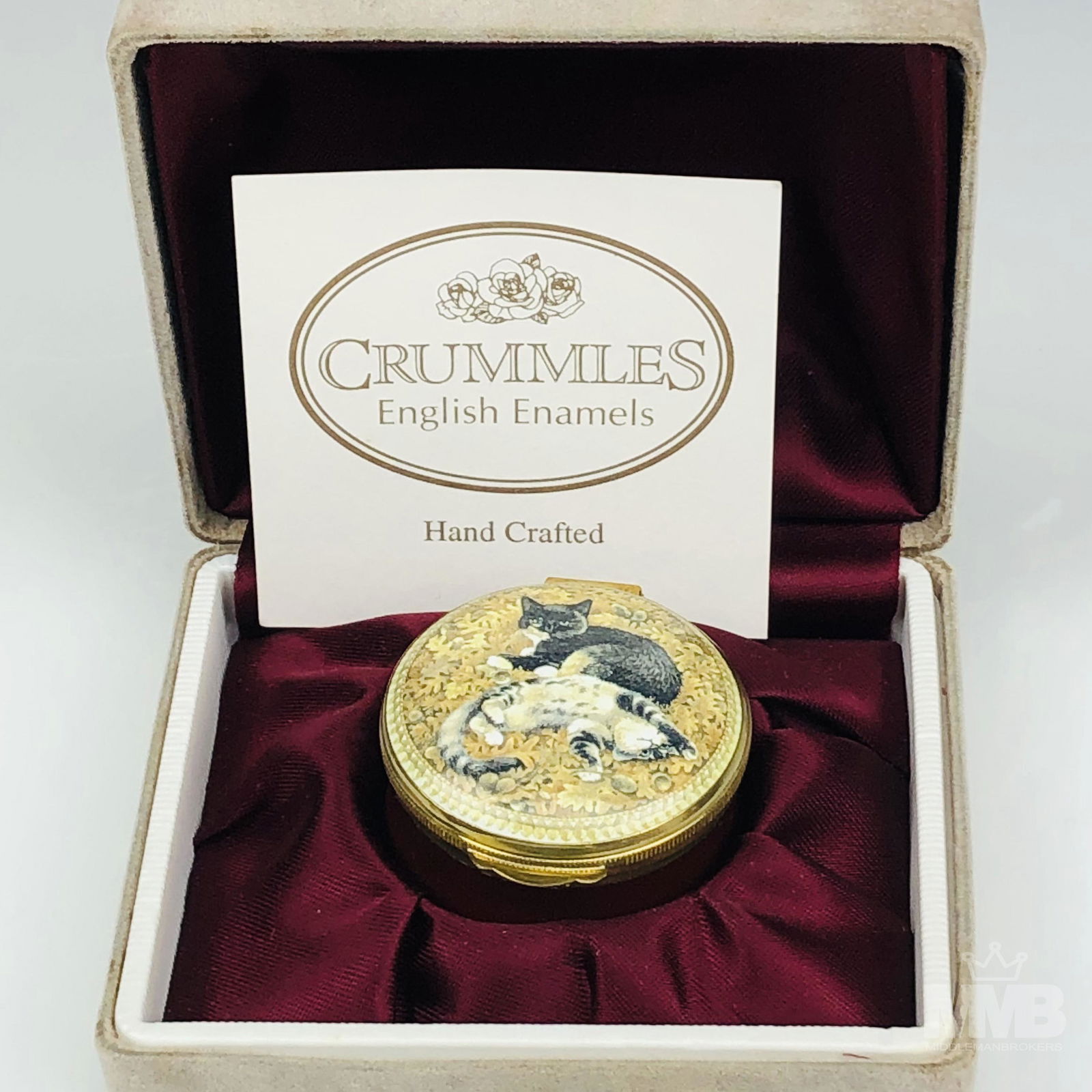 Crummles Hand Crafted Enamel Cat Trinket Ring Box (1 of 5)