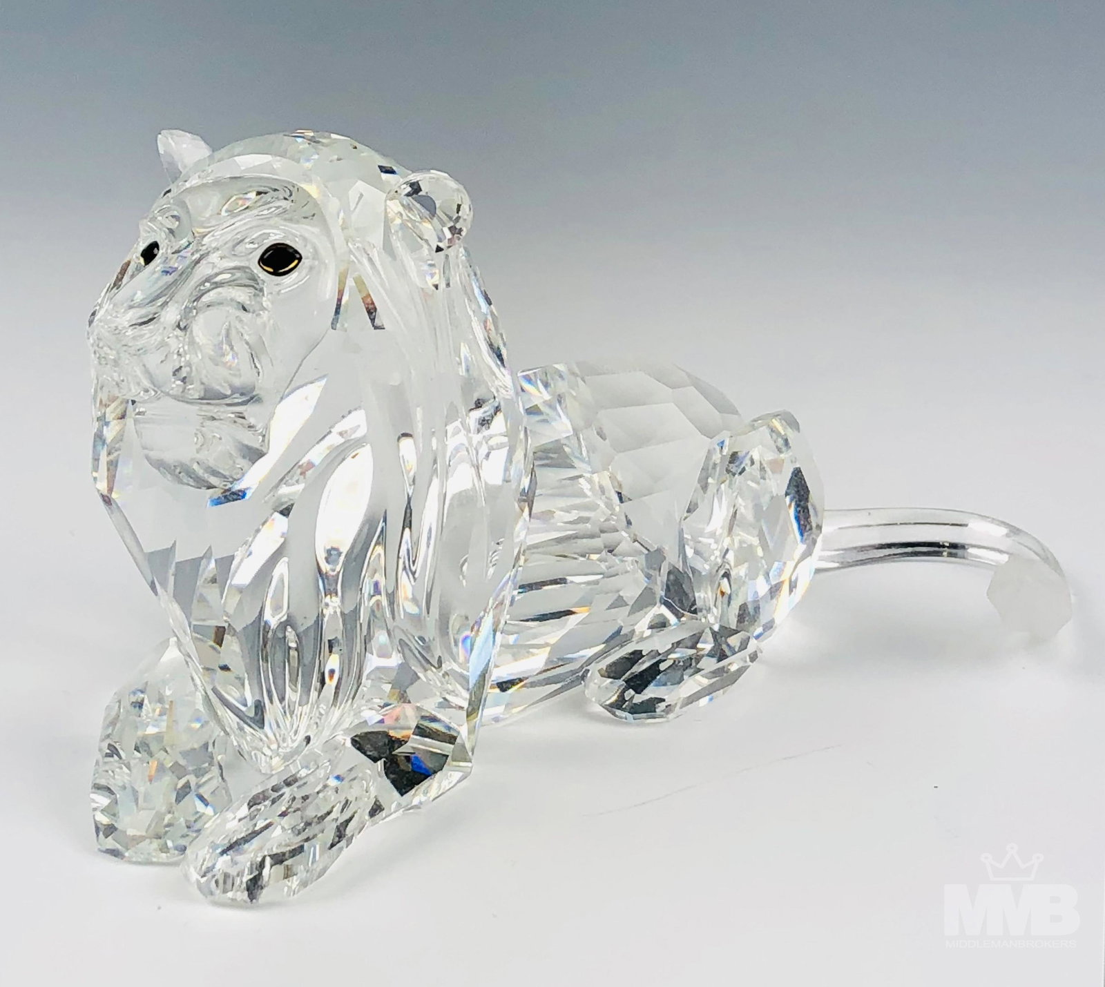 Swarovski Austrian Crystal Lion Art Glass Figurine (1 of 3)