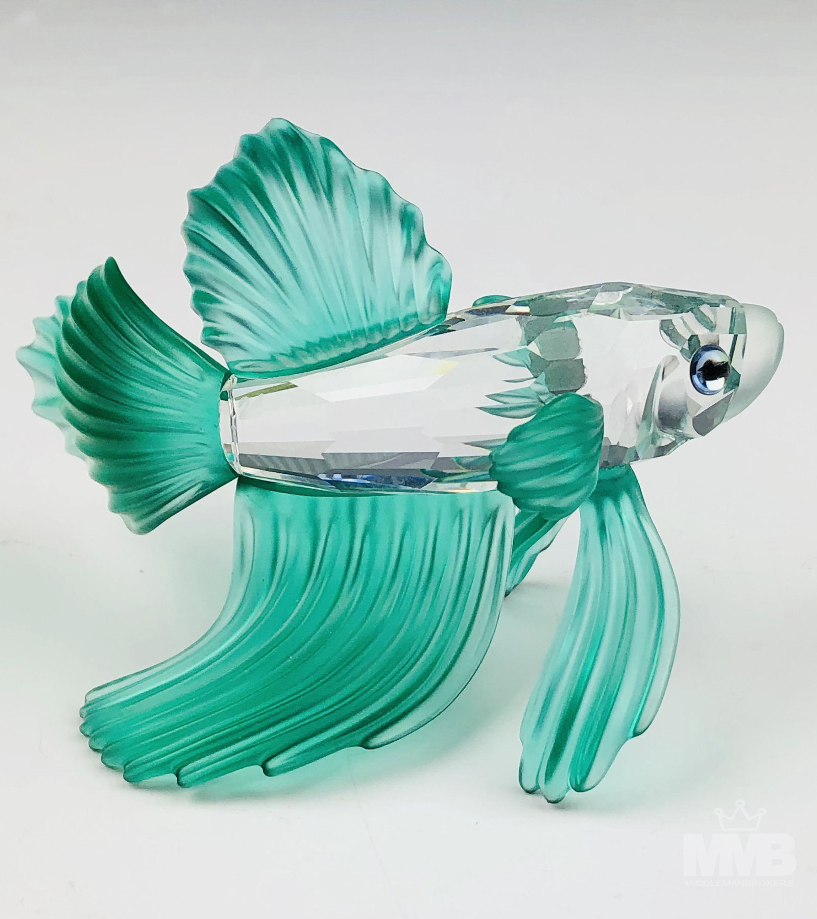 Swarovski Crystal Siamese Fighting Fish Figurine (1 of 4)