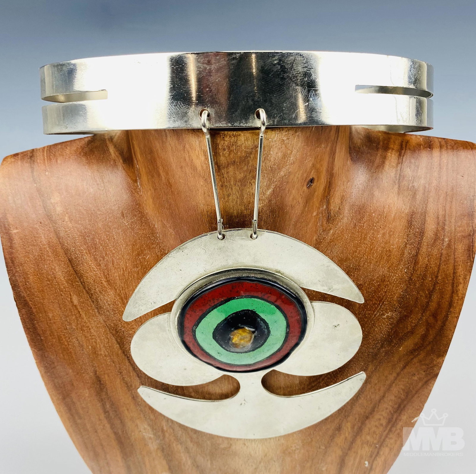 Signed Pierre Cardin Modernist Collar Necklace (1 of 5)