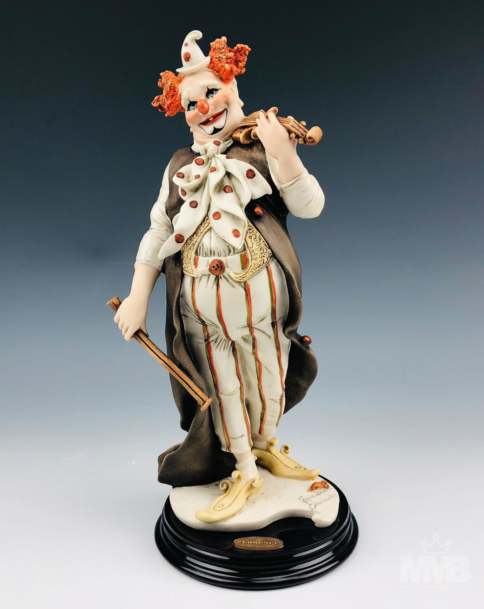 Giuseppe Armani Happy Fiddler 0478C Clown Figurine (1 of 5)