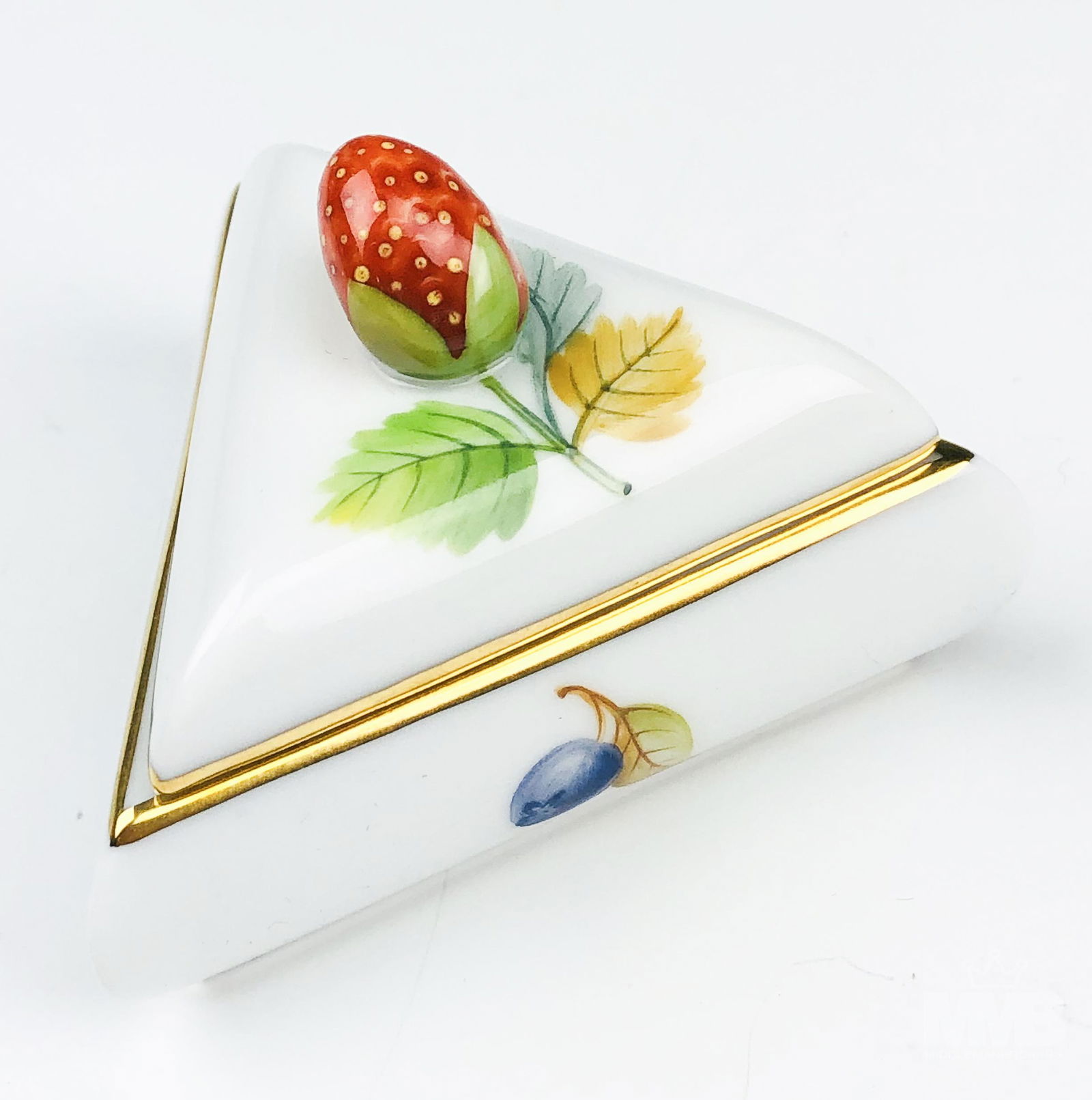 Herend Strawberry Finial Berry Trinket Jewelry Box (1 of 5)