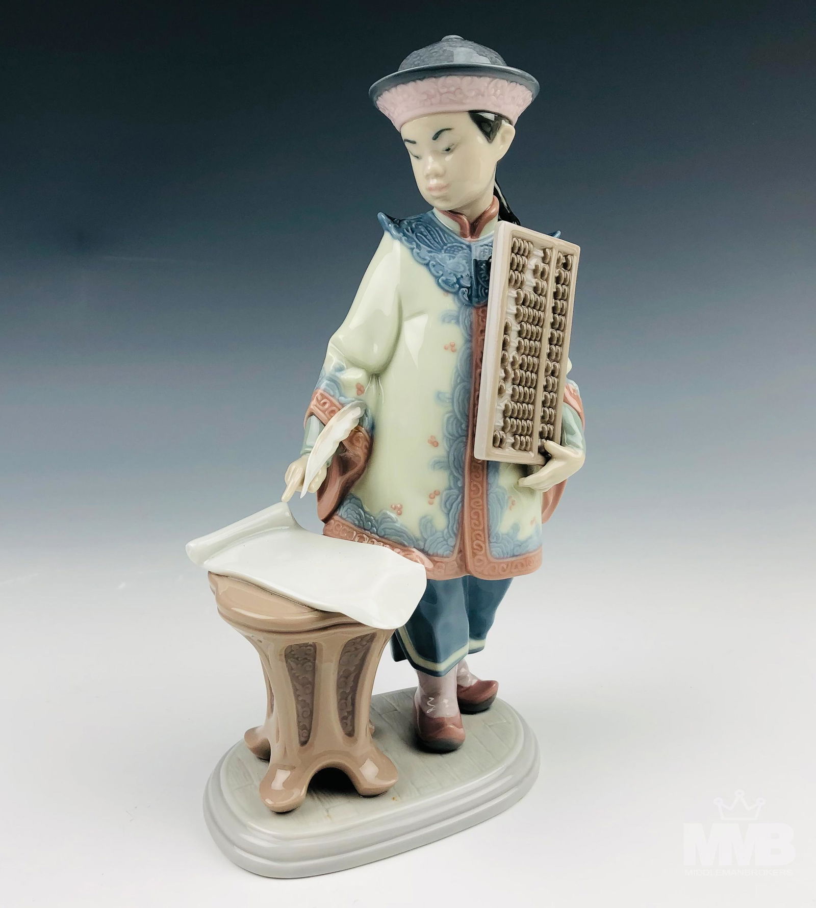 Lladro Asian Scholar #6177 Porcelain Boy Figurine (1 of 3)