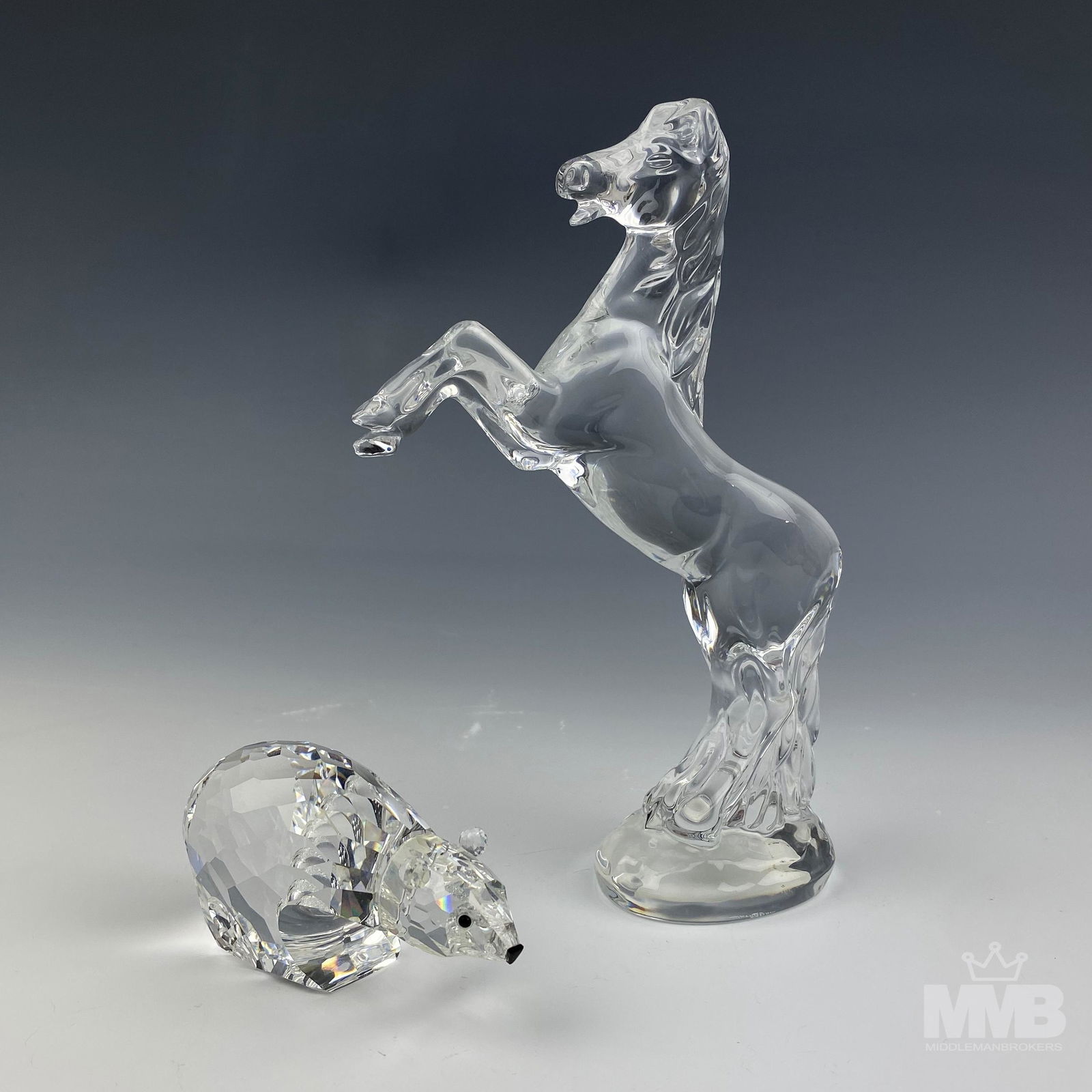 Swarovski Bear & Waterford Horse Crystal Figurines (1 of 3)