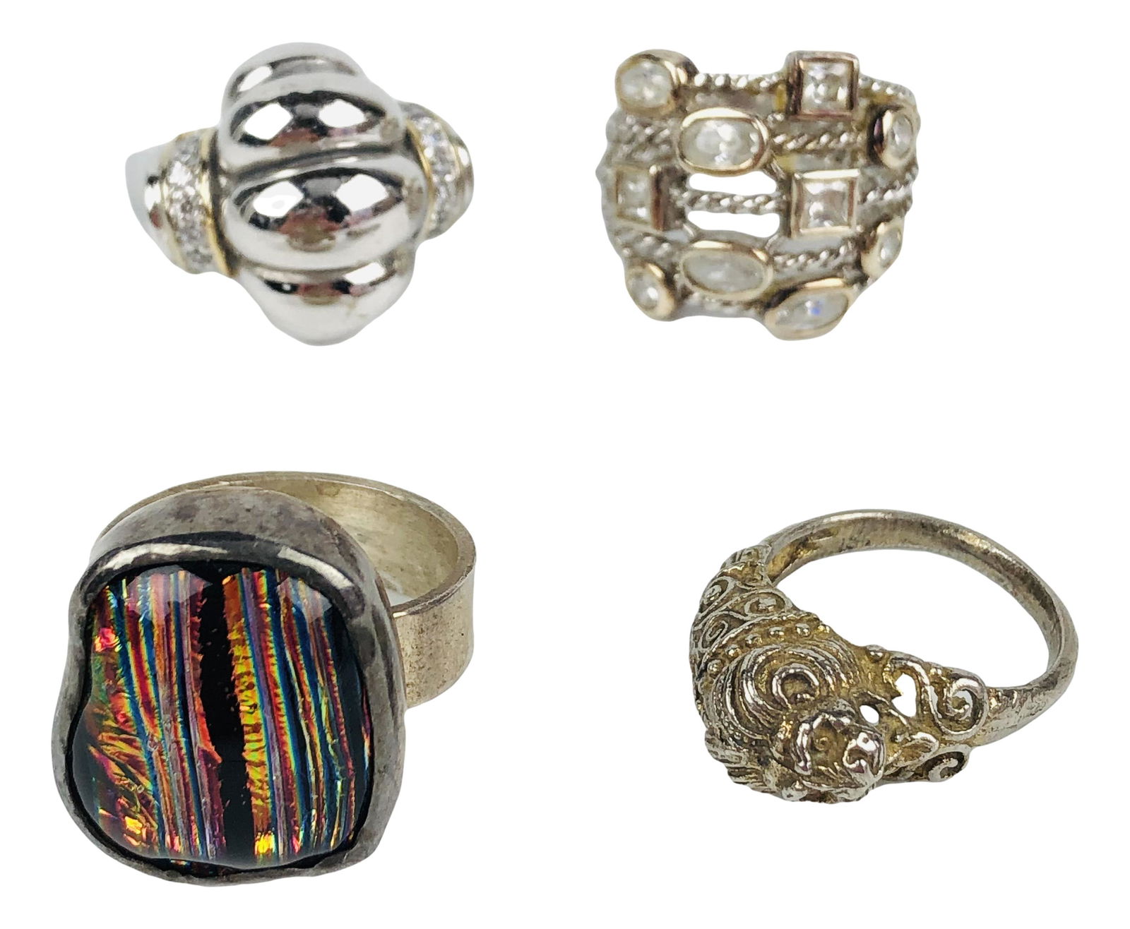 Estate Collection Lot 4 Sterling Silver 925 Rings (1 of 12)