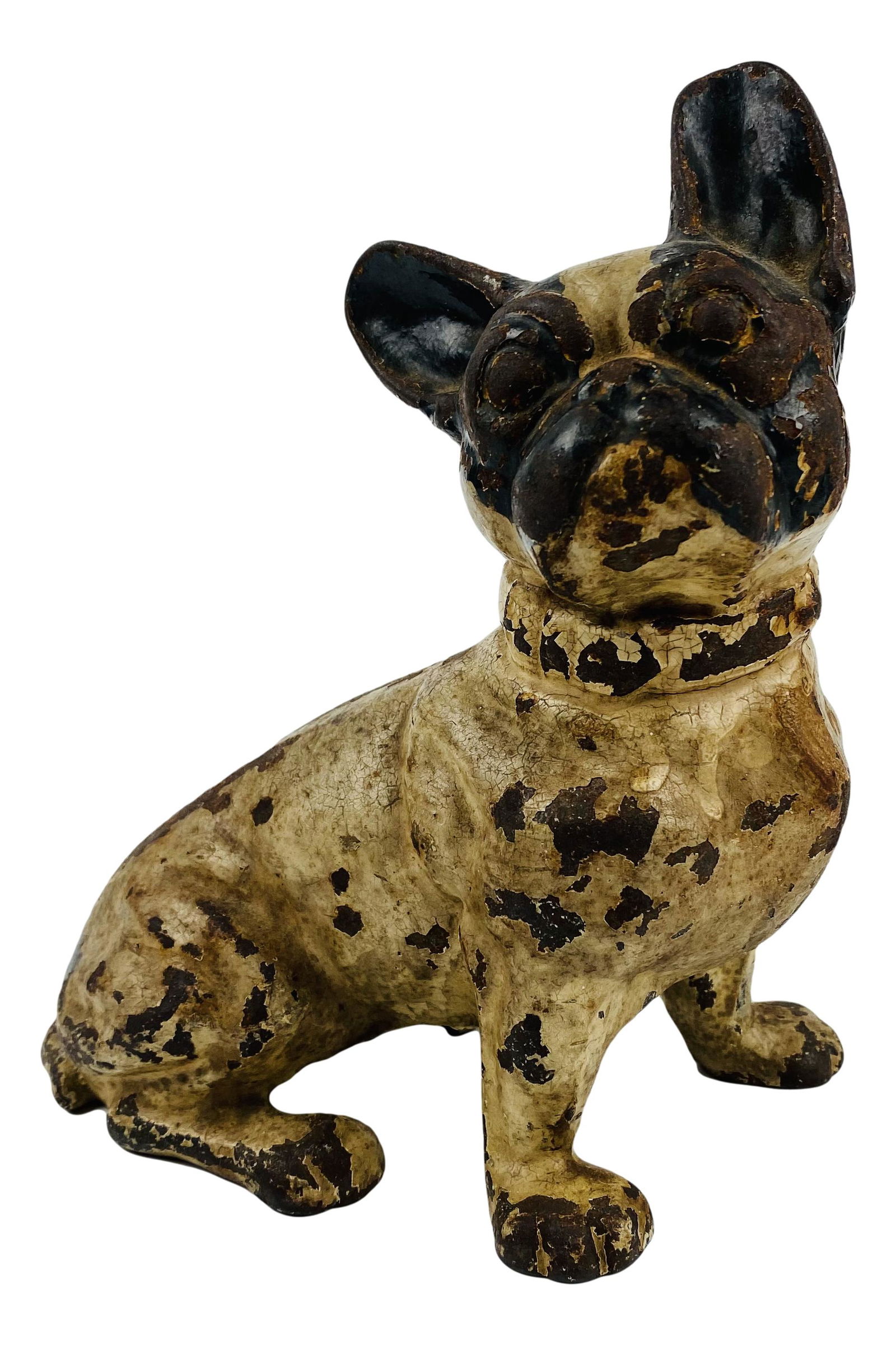 Vintage Cast Iron French Bulldog Figural Doorstop (1 of 4)