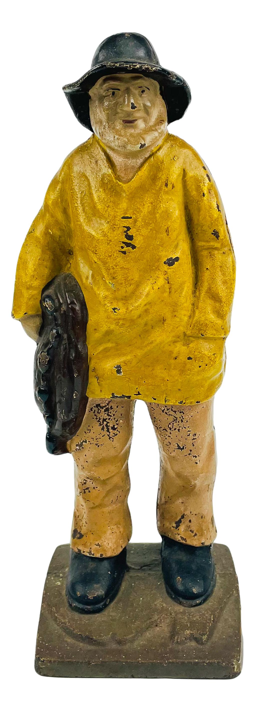 Cast Iron Nautical Old Salt Ship Captain Doorstop (1 of 5)