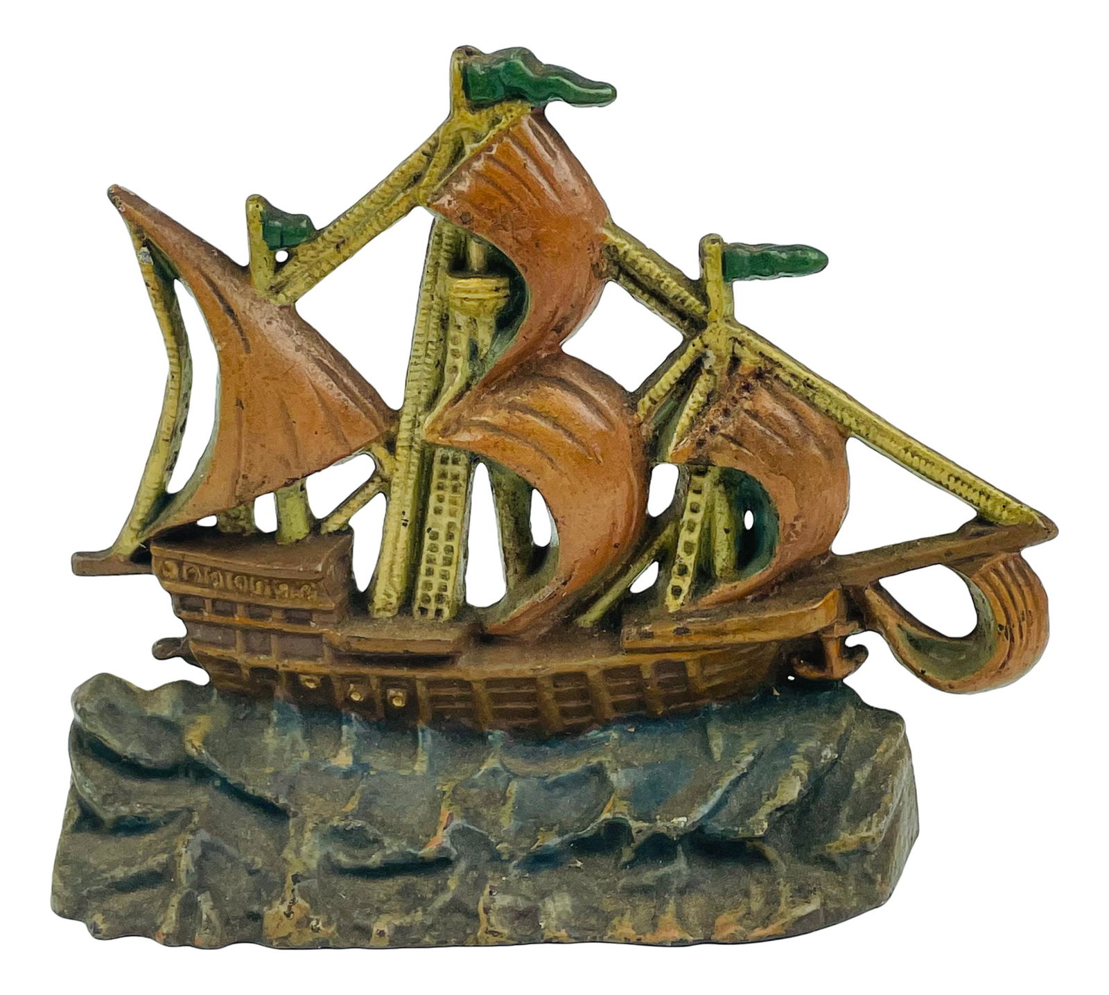 Cast Iron Nautical Galleon Sailing Ship Doorstop (1 of 5)