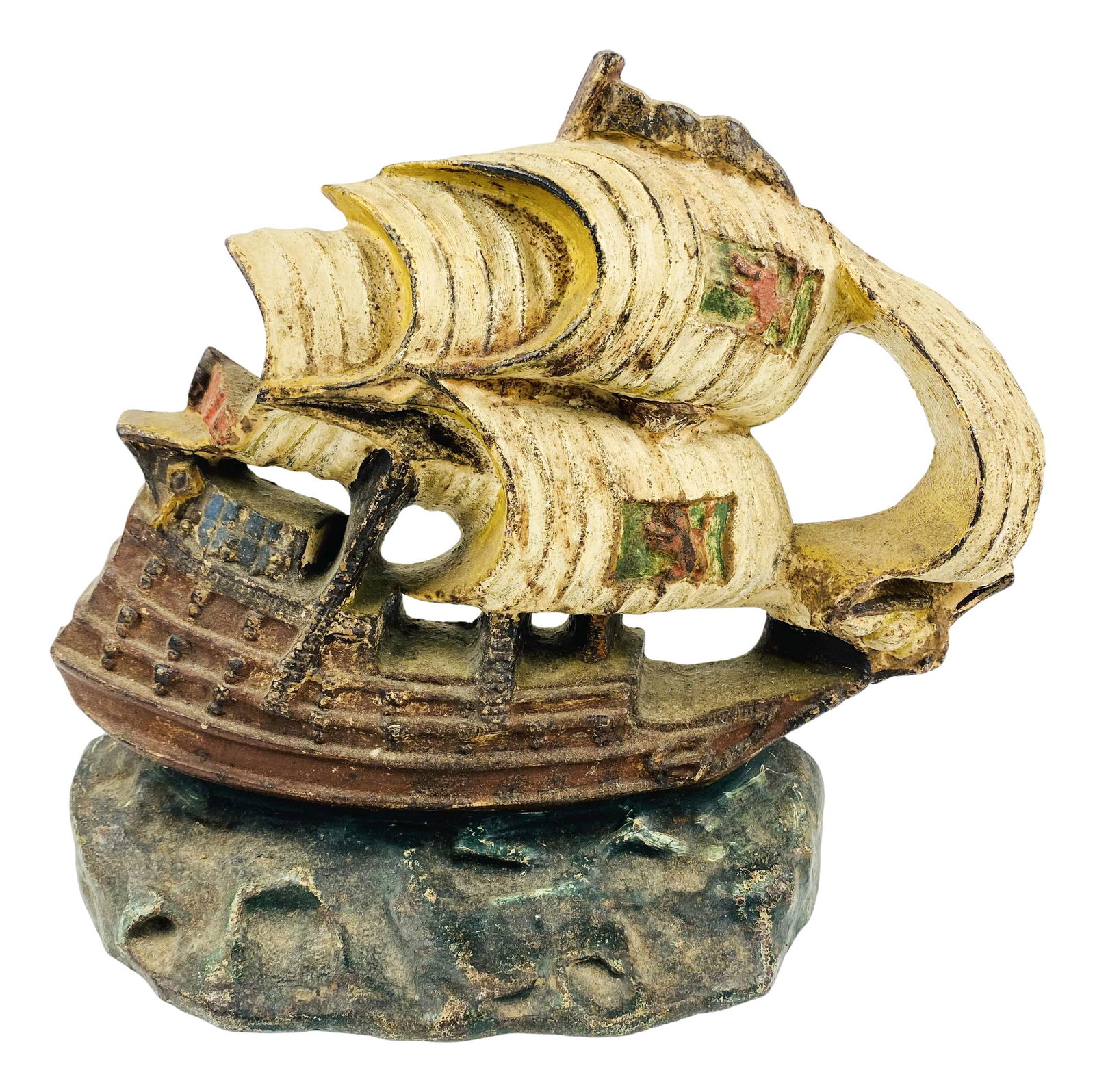 Cast Iron Nautical Sailing Galleon Ship Doorstop (1 of 5)