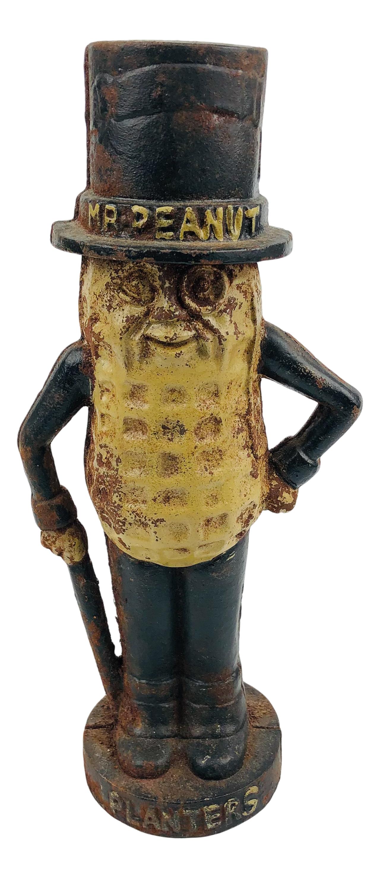 Mr Peanut Planters Cast Iron Coin Bank Doorstop (1 of 3)