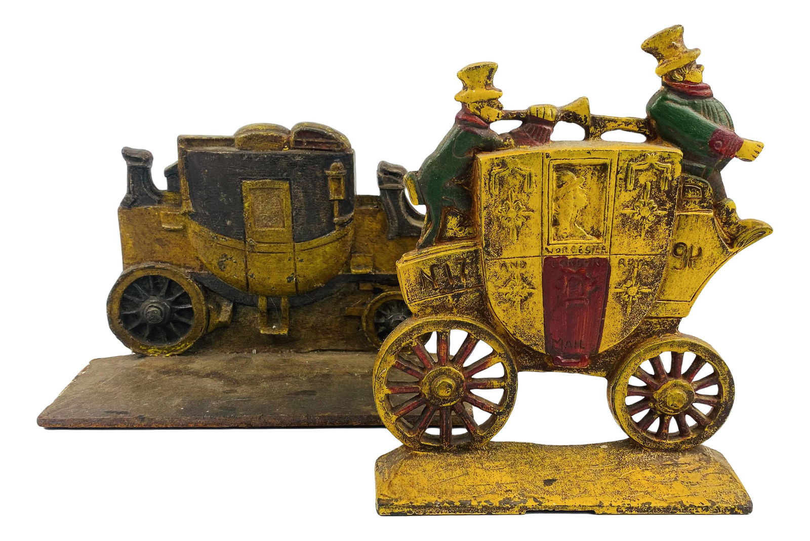 Lot Cast Iron London Stage Coach Vintage Doorstops (1 of 4)