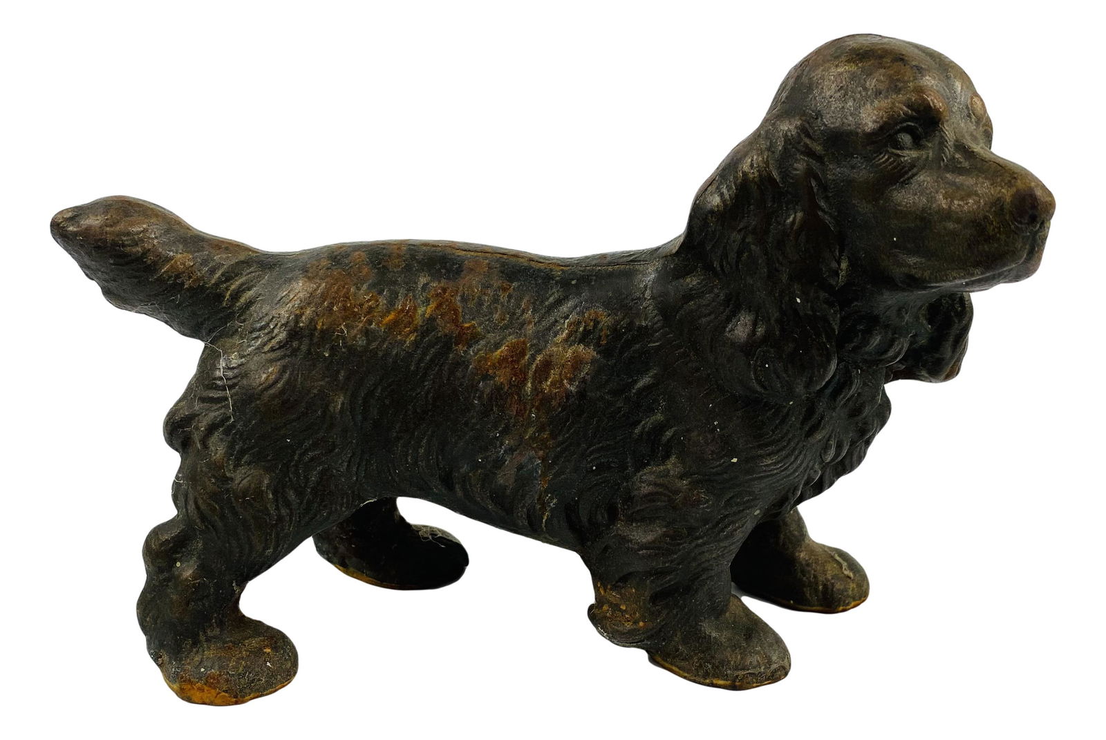 Cast Iron Cocker Spaniel Dog Figural Doorstop (1 of 4)
