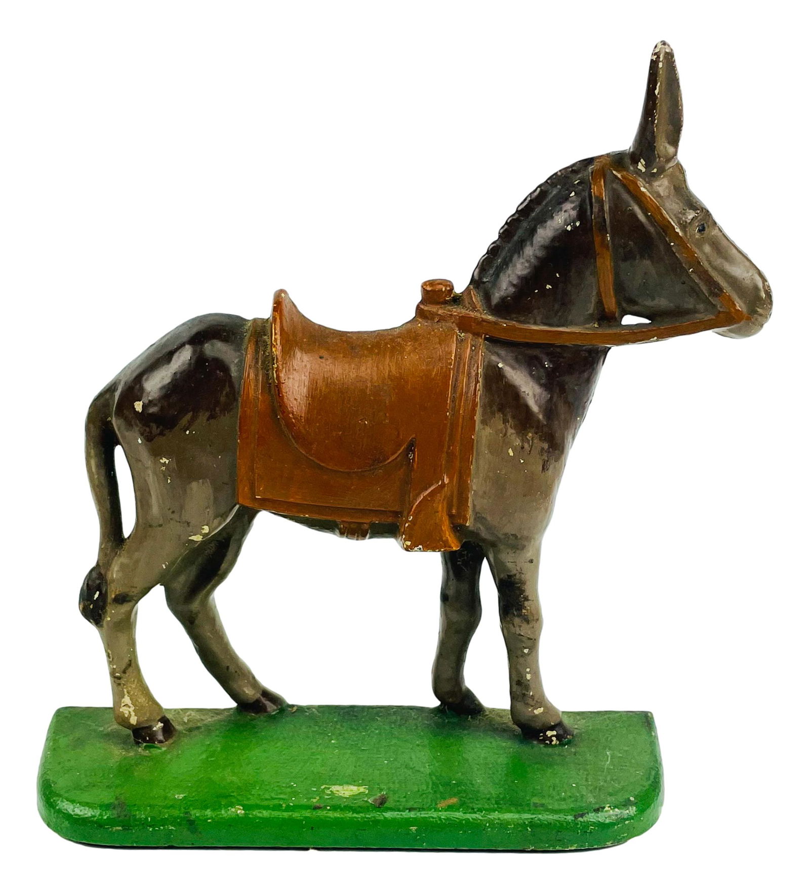 Cast Iron Standing Donkey Figural Doorstop #70 (1 of 5)