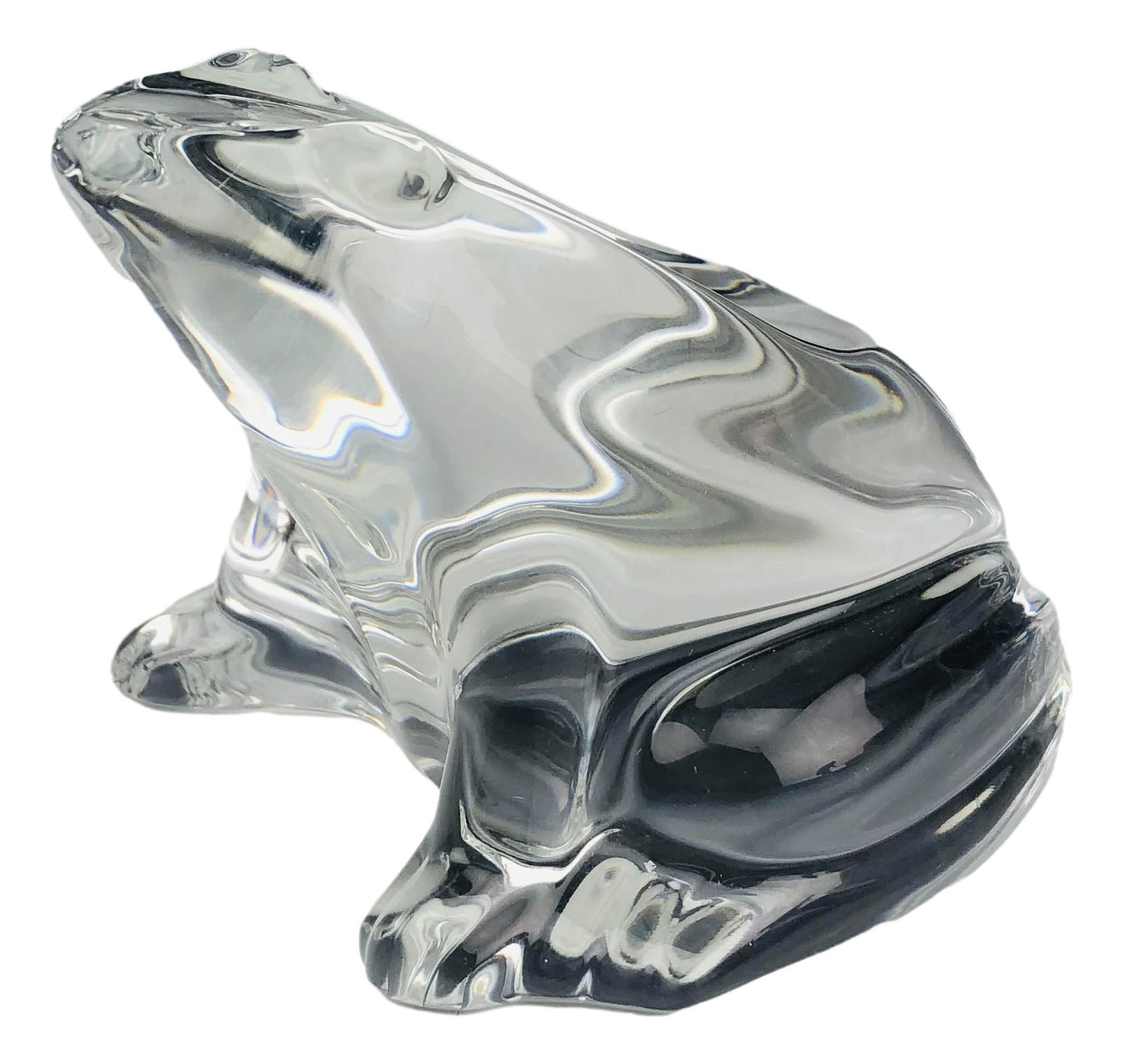 Baccarat French Crystal 4" Art Glass Frog Figurine (1 of 6)