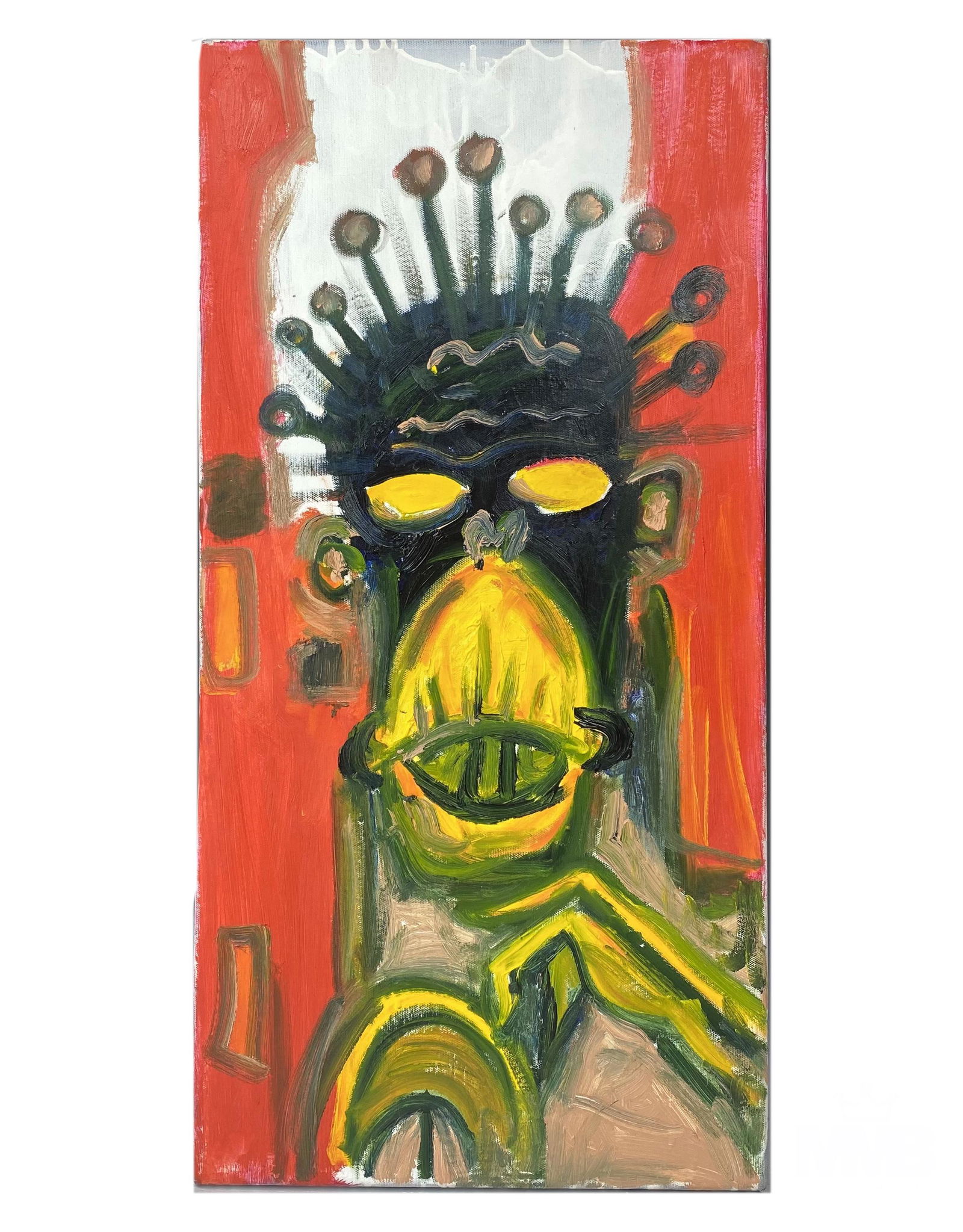 Cappiello (American, b.1976) Outsider Art Painting (1 of 2)