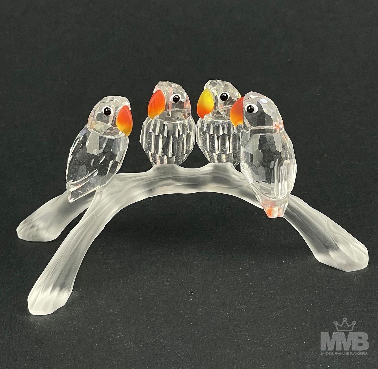 Swarovski Austrian Crystal Baby love birds Figurine (1 of 4)